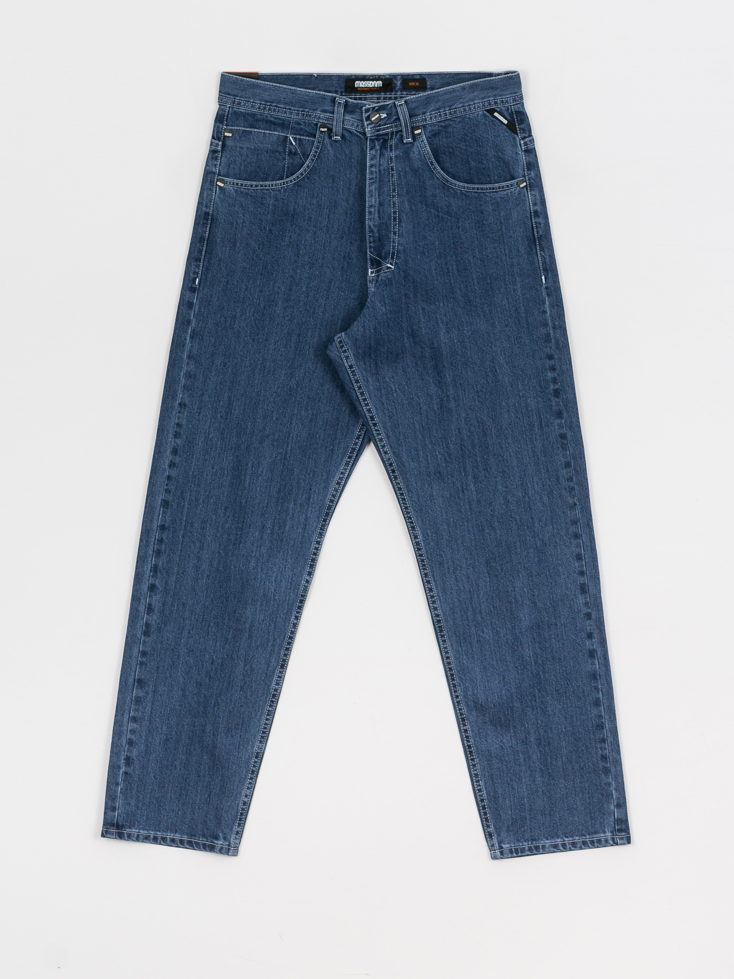 Spodnie MassDnm Craft Jeans Baggy Fit (medium blue stone wash)