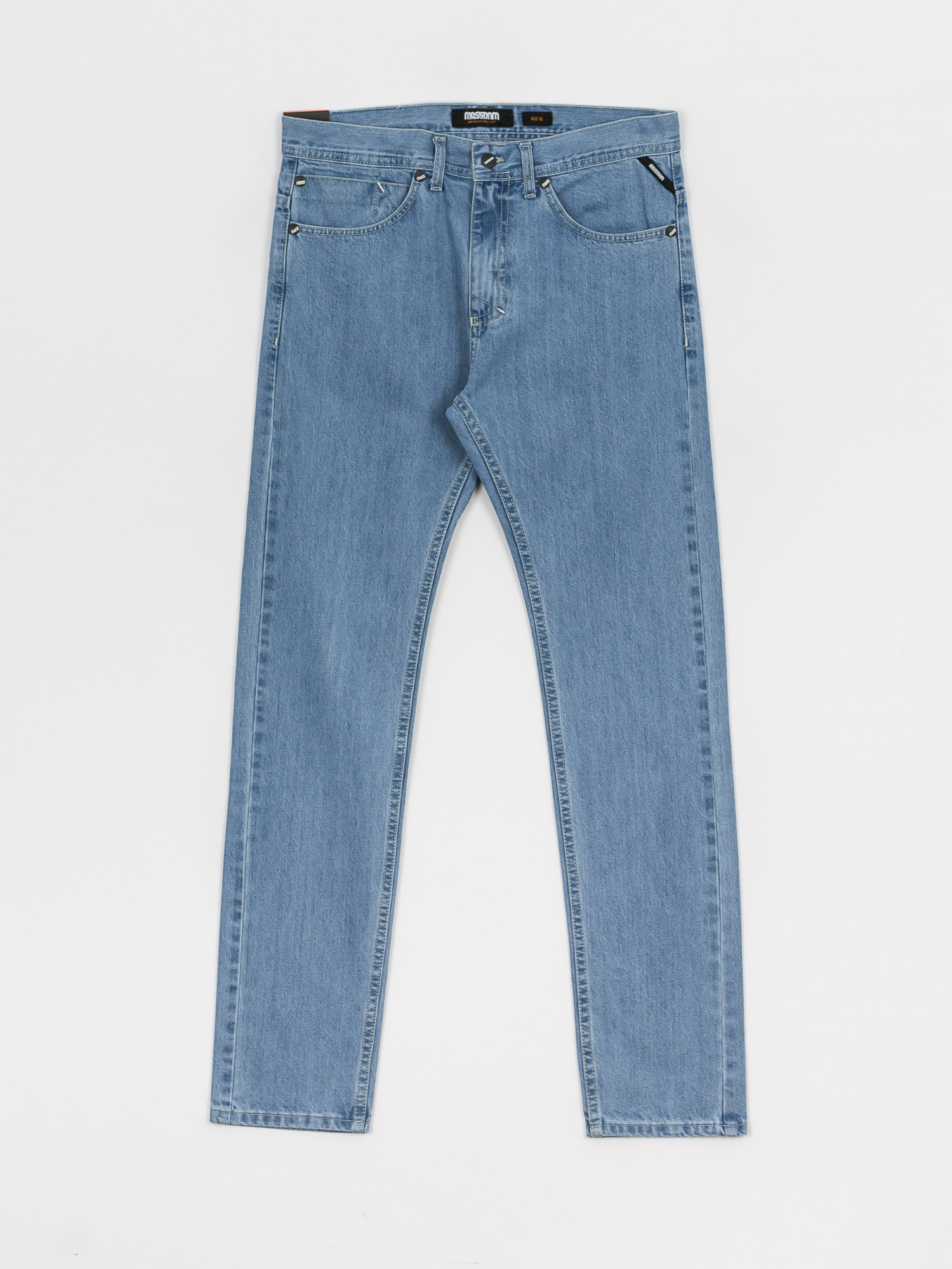 Spodnie MassDnm Signature Jeans Tapered Fit (light blue stone wash)