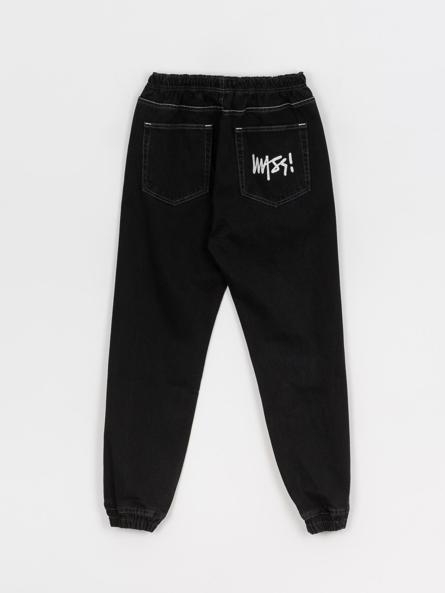 Spodnie MassDnm Signature Joggers Jeans (black rinse)