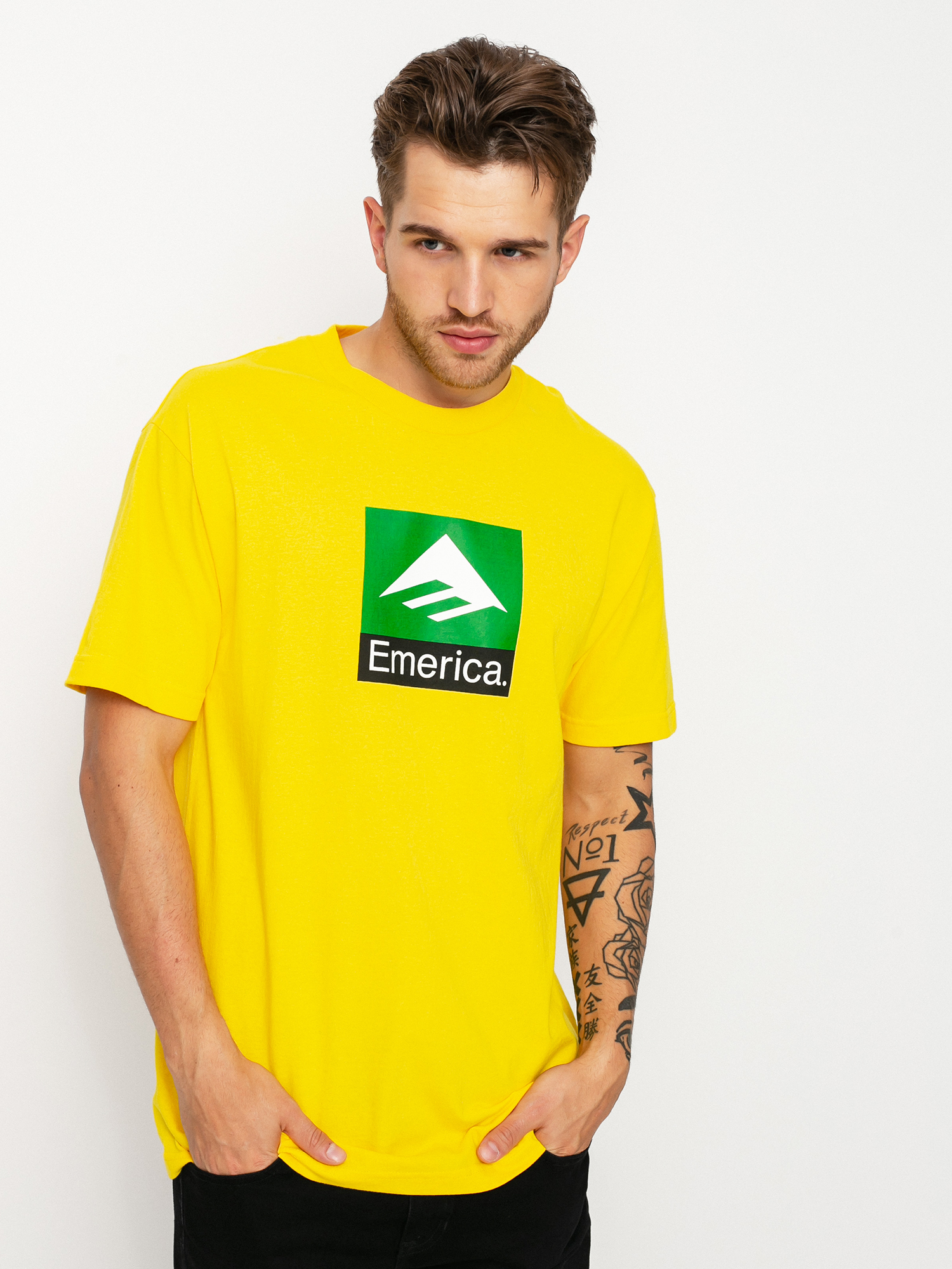 T-shirt Emerica Classic Combo (yellow)