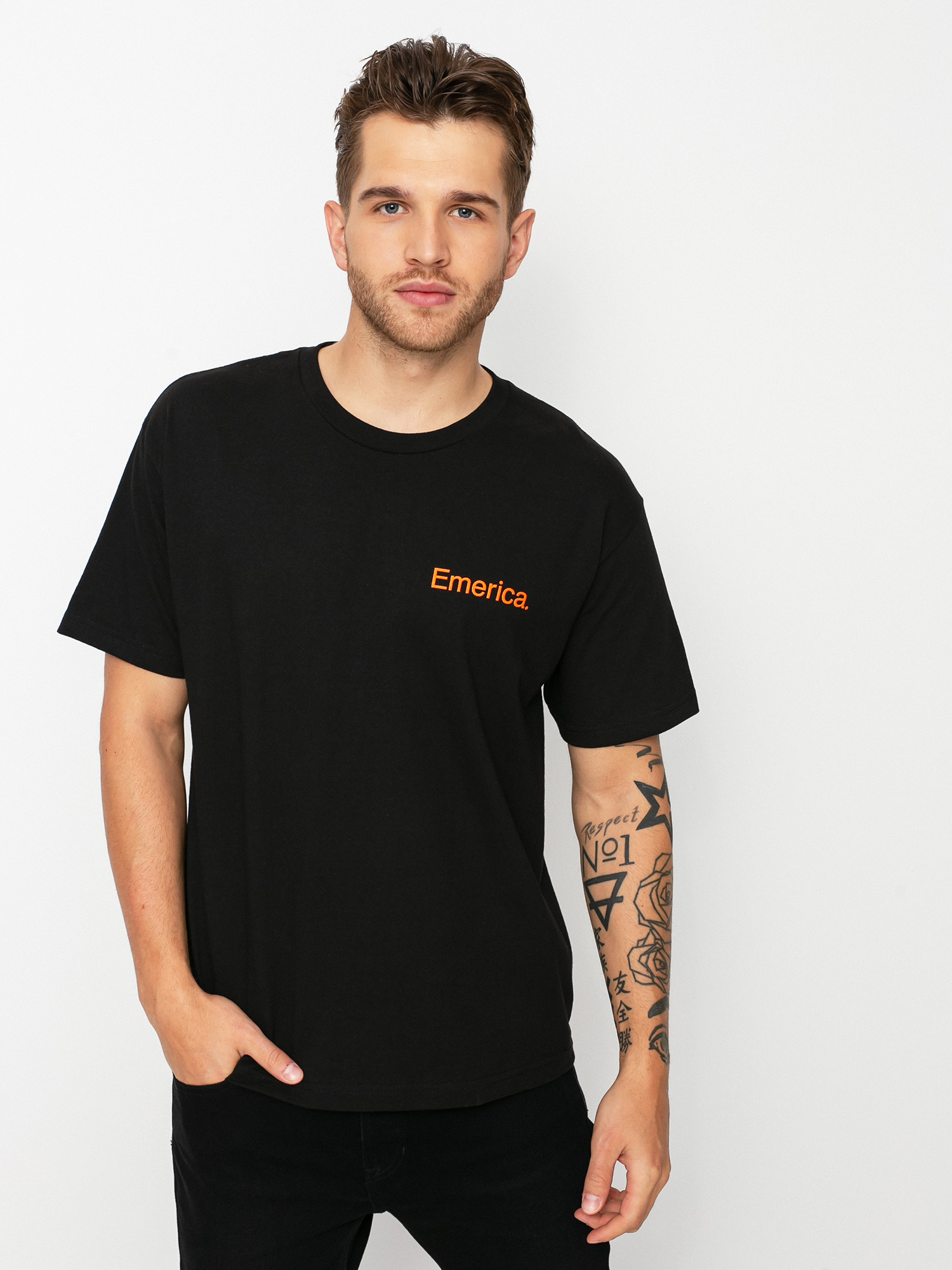T-shirt Emerica Pure Logo (black/orange)