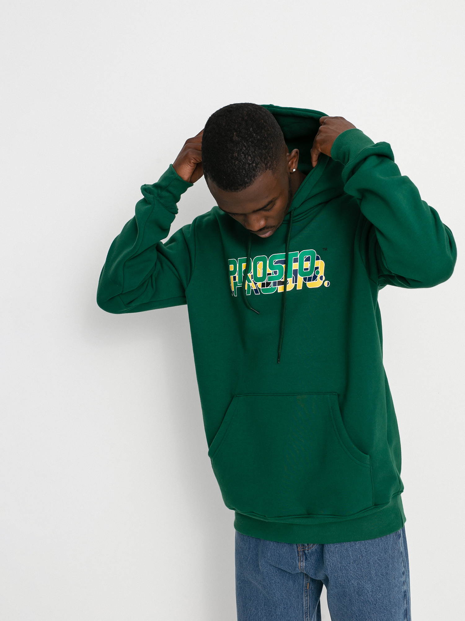 Bluza z kapturem Prosto Year HD (dark green)