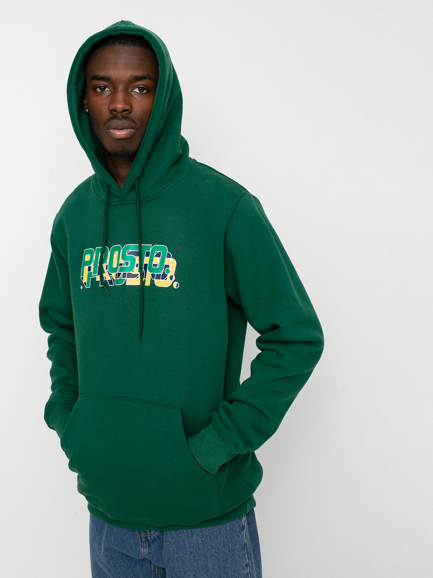 Bluza z kapturem Prosto Year HD (dark green)