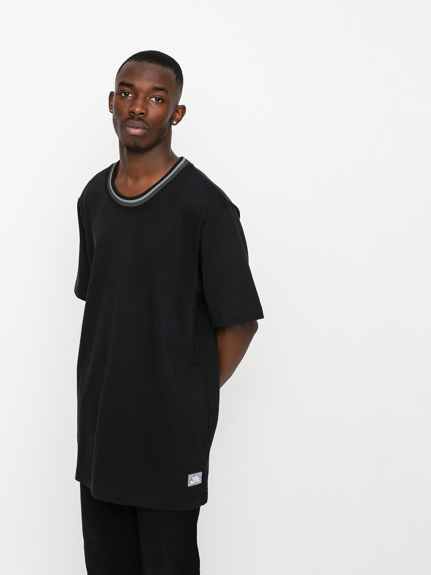 T-shirt Nike SB Prem SSTNBL CTTN (black/sail)