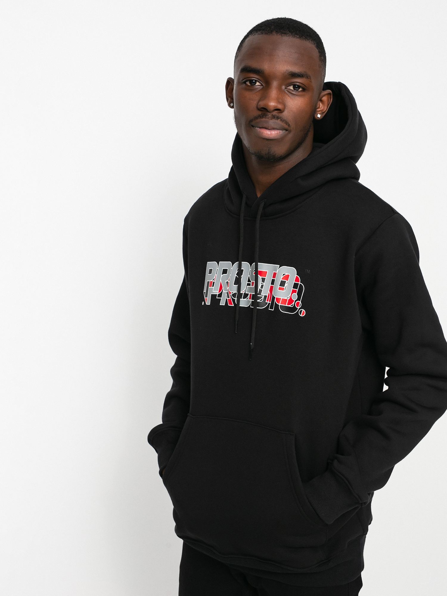 Bluza z kapturem Prosto Year HD (Black)