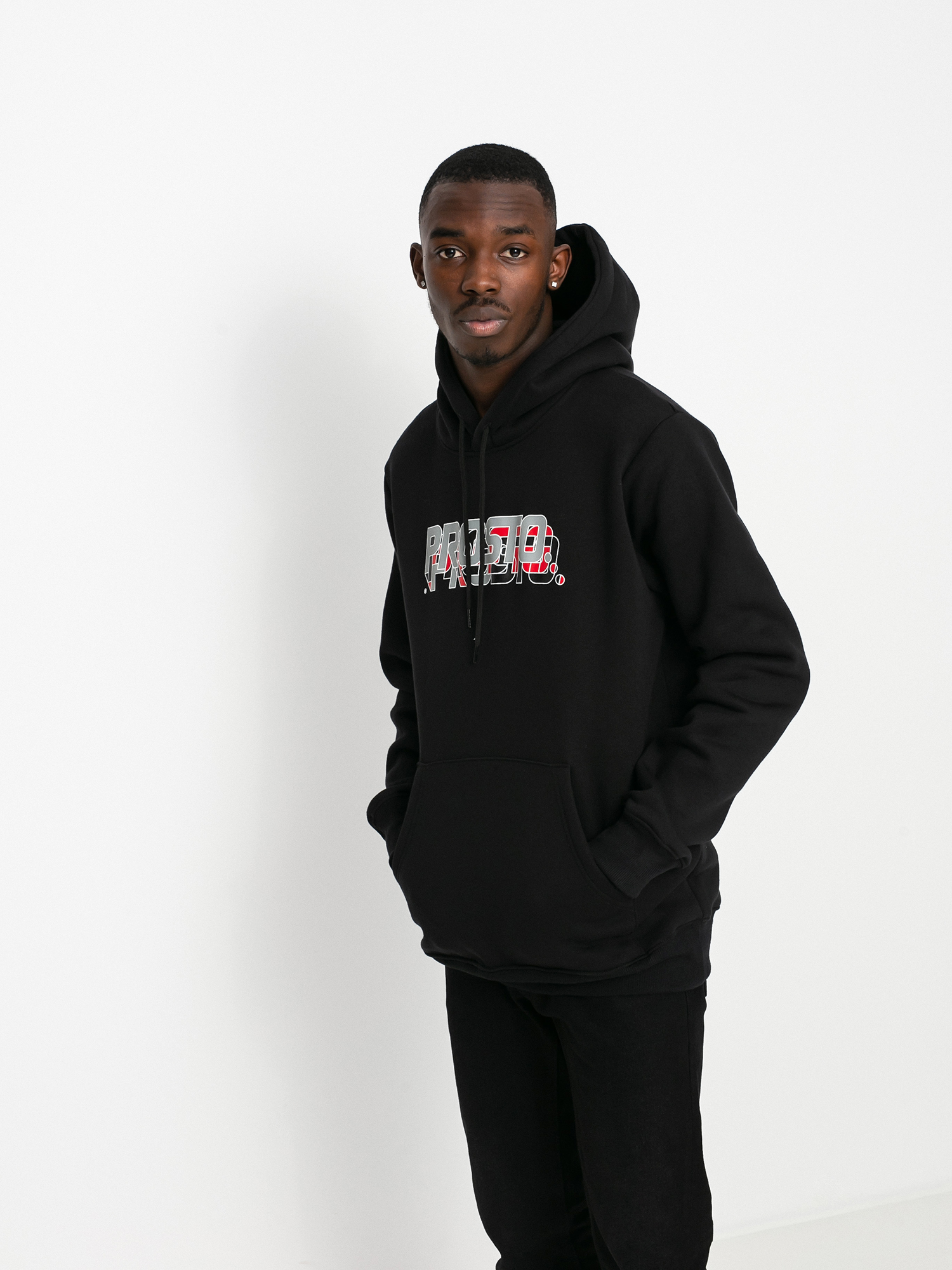 Bluza z kapturem Prosto Year HD (Black)