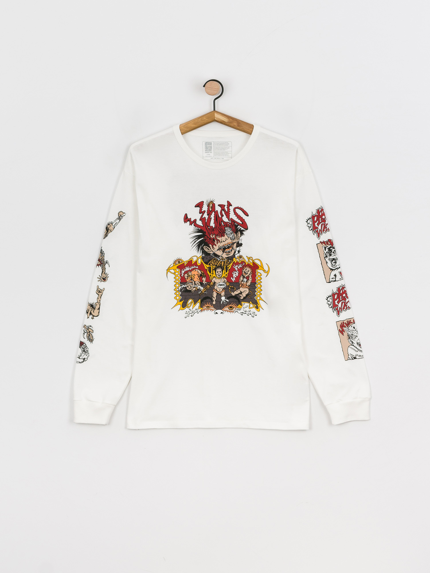 Longsleeve Vans Off The Wall Gallery Dwiky Ka (white)
