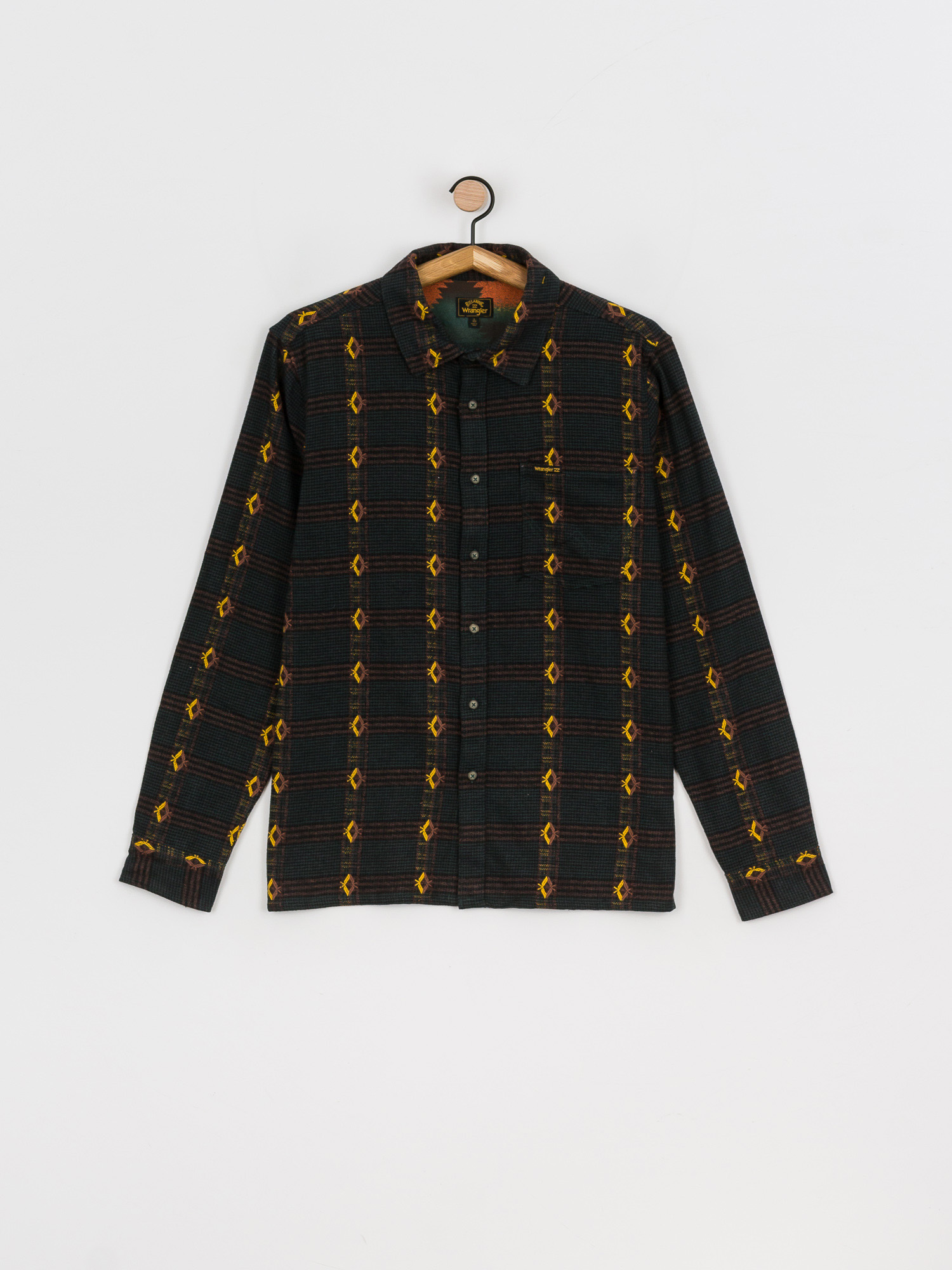 Koszula Billabong X Wrangler Knox Jacquard Plaid (bottle green)