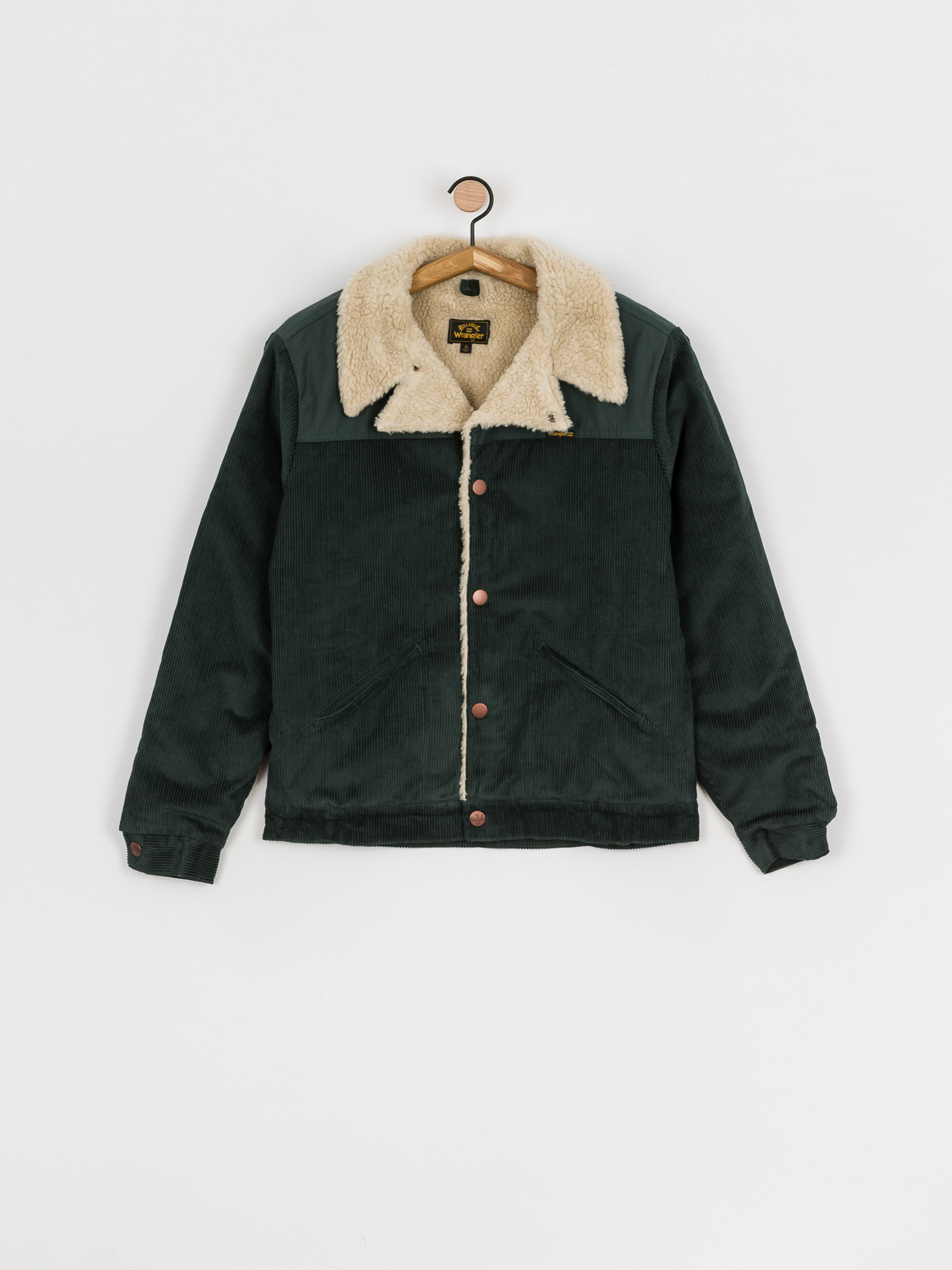Kurtka Billabong X Wrangler Range Cord Sherpa (bottle green)