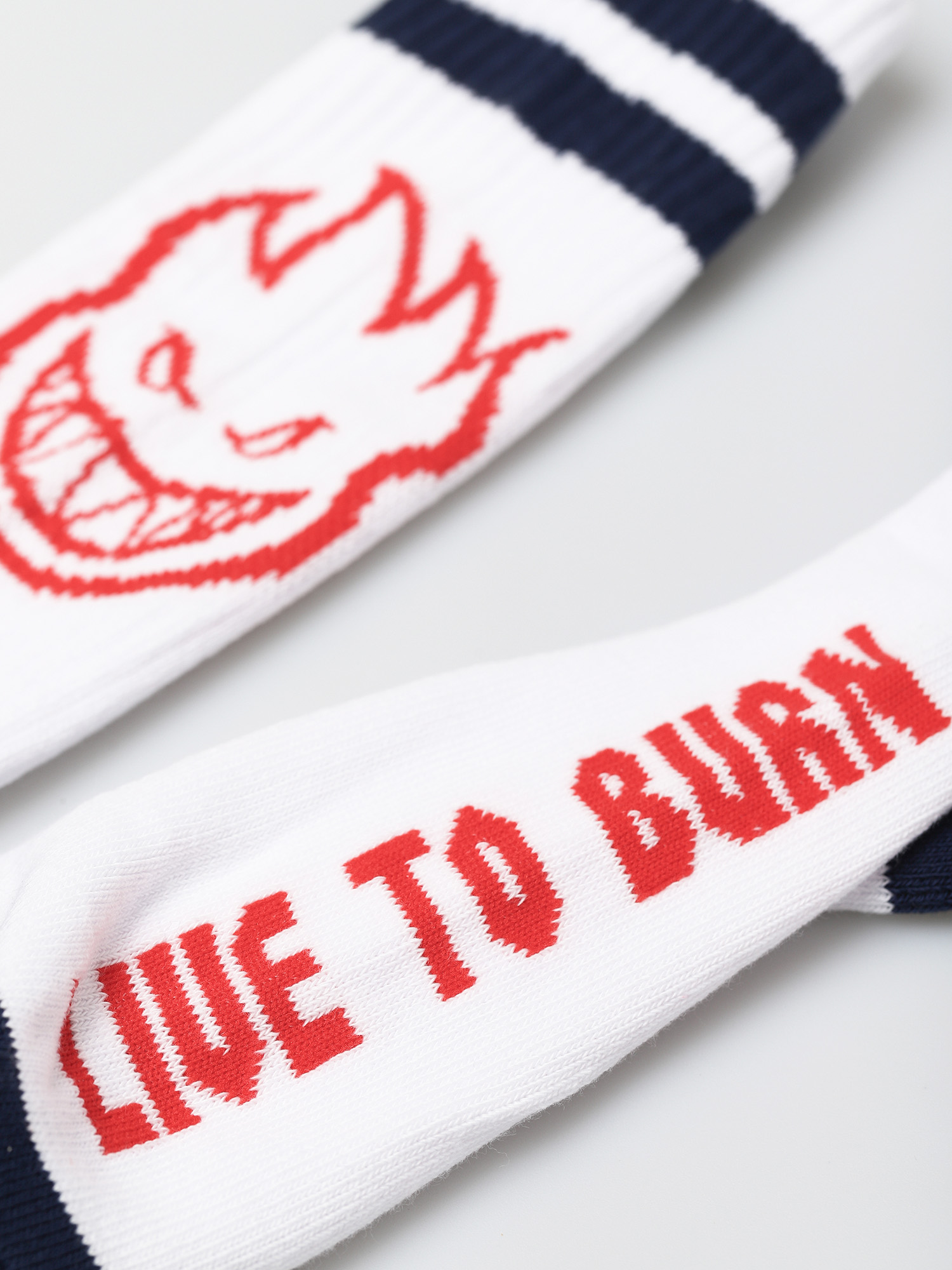 Skarpetki Spitfire Heads Up (white/navy/red)