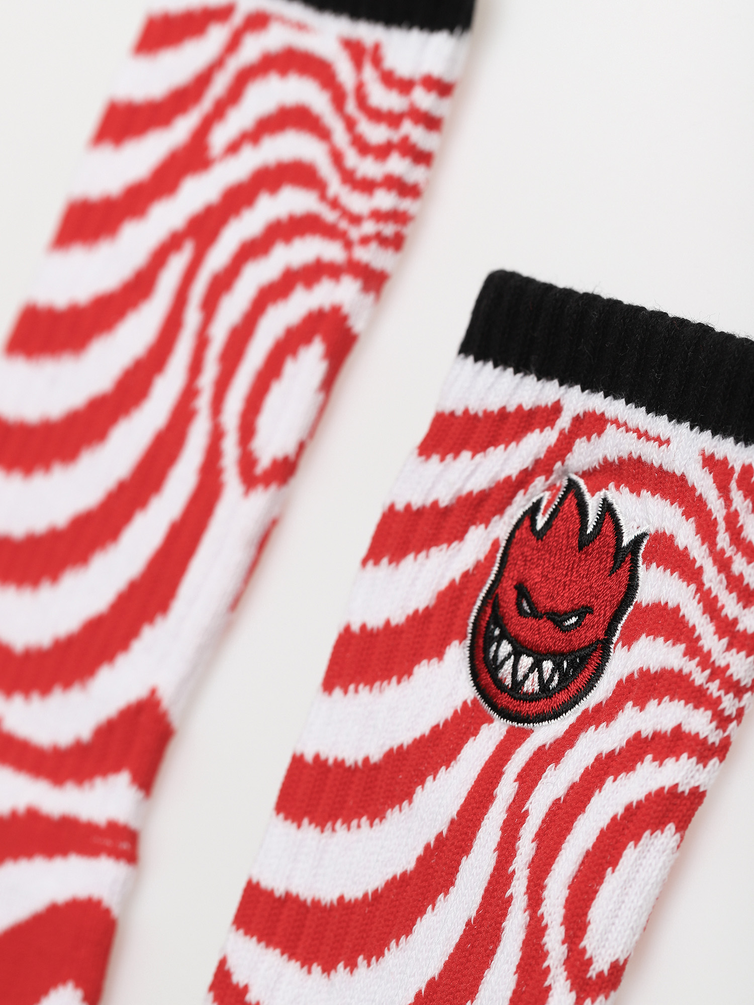Skarpetki Spitfire Bighead Fill Emb Swirl (red/white/black)