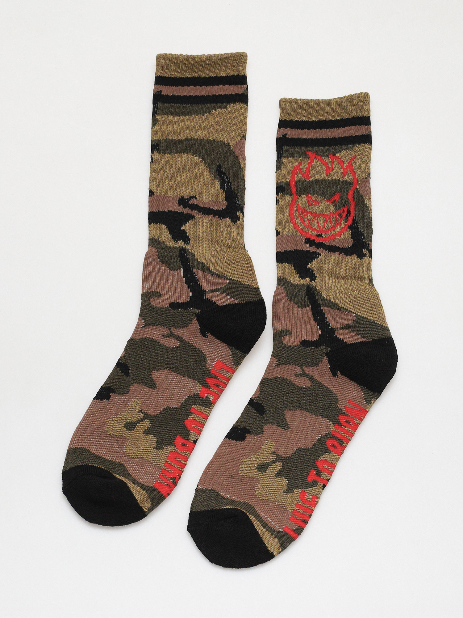 Skarpetki Spitfire Bighead (camo/red/black)