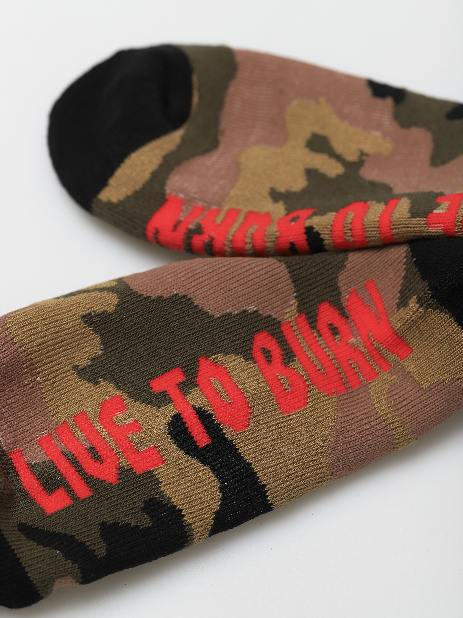 Skarpetki Spitfire Bighead (camo/red/black)