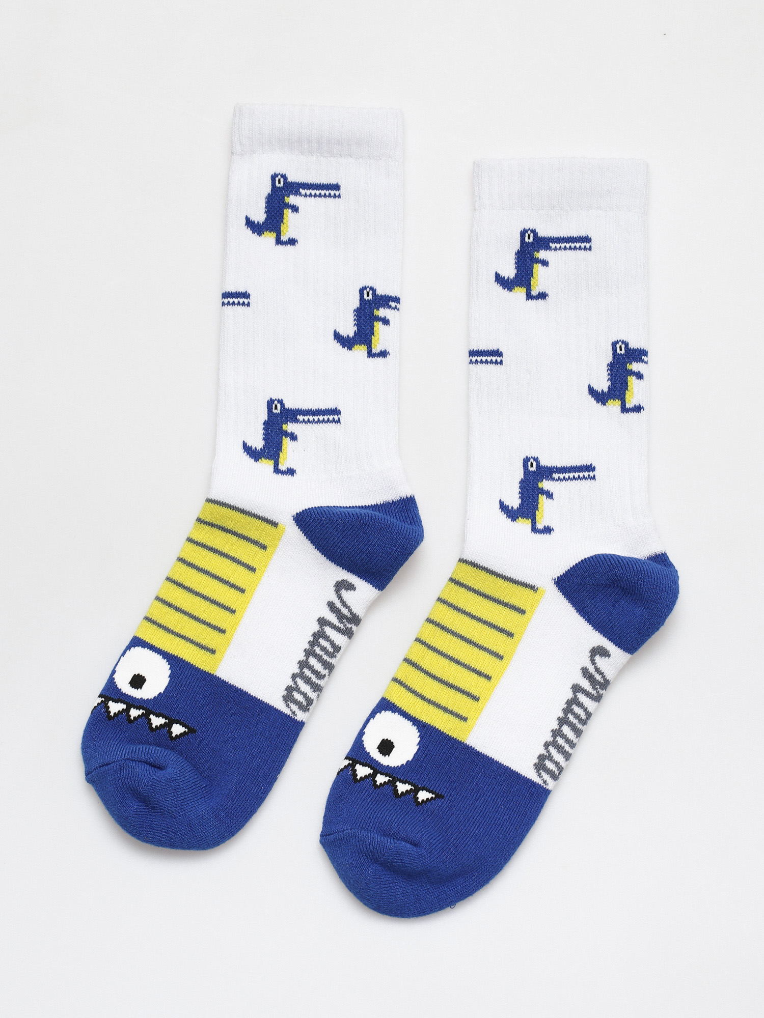 Чорапи Malita Crocodiles (white/yellow)