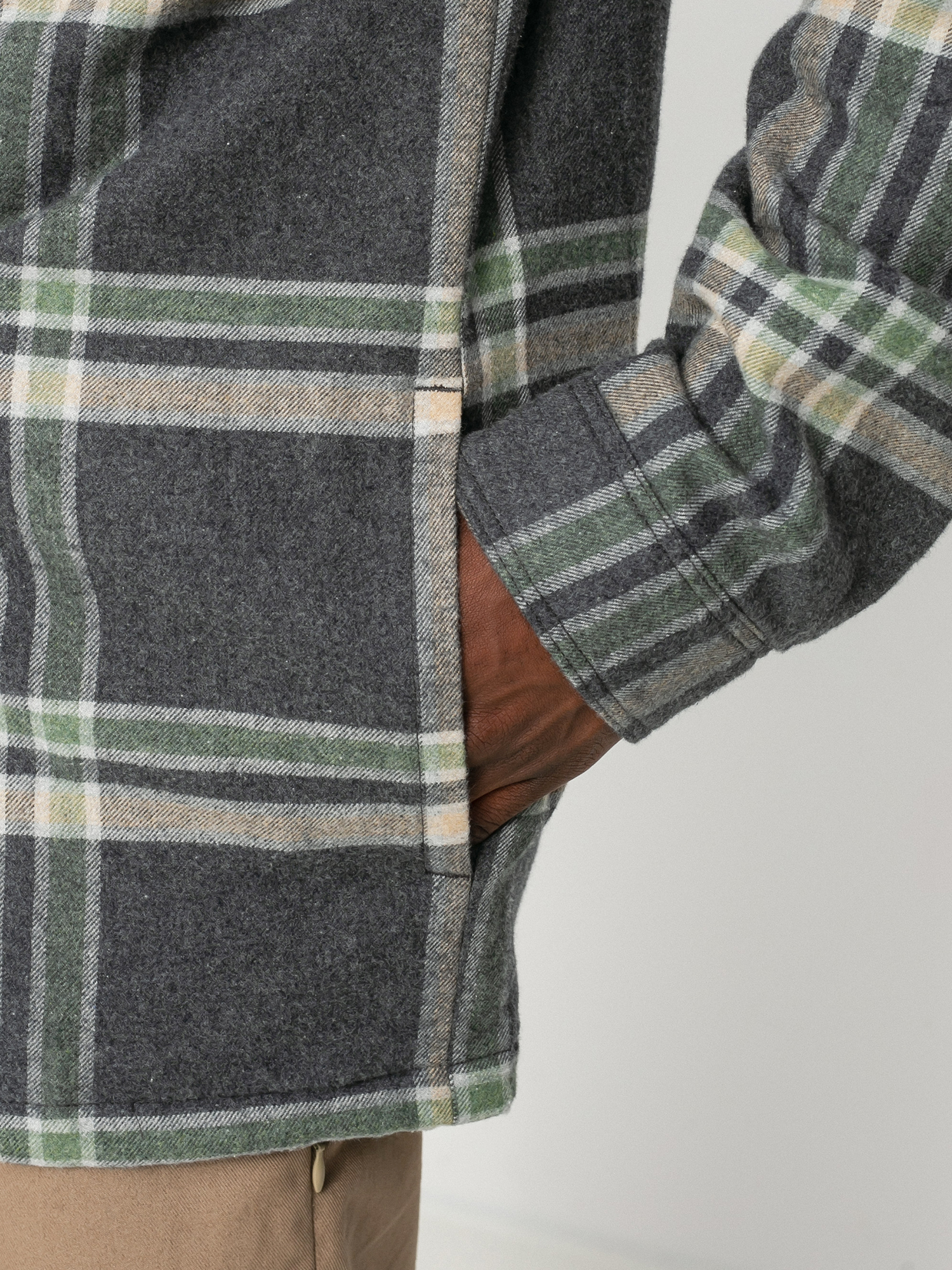 Kurtka Patagonia Insulated Organic Cotton Fjord Flannel (growlers plaid/ink black)