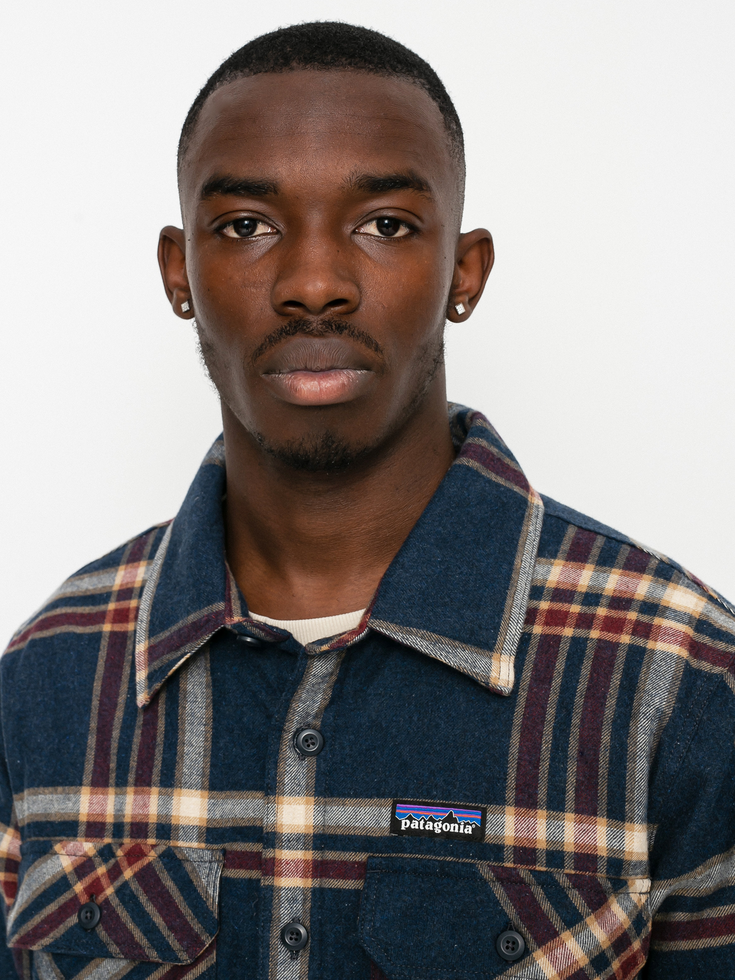 Kurtka Patagonia Insulated Organic Cotton Fjord Flannel (growlers plaid/smolder blue)
