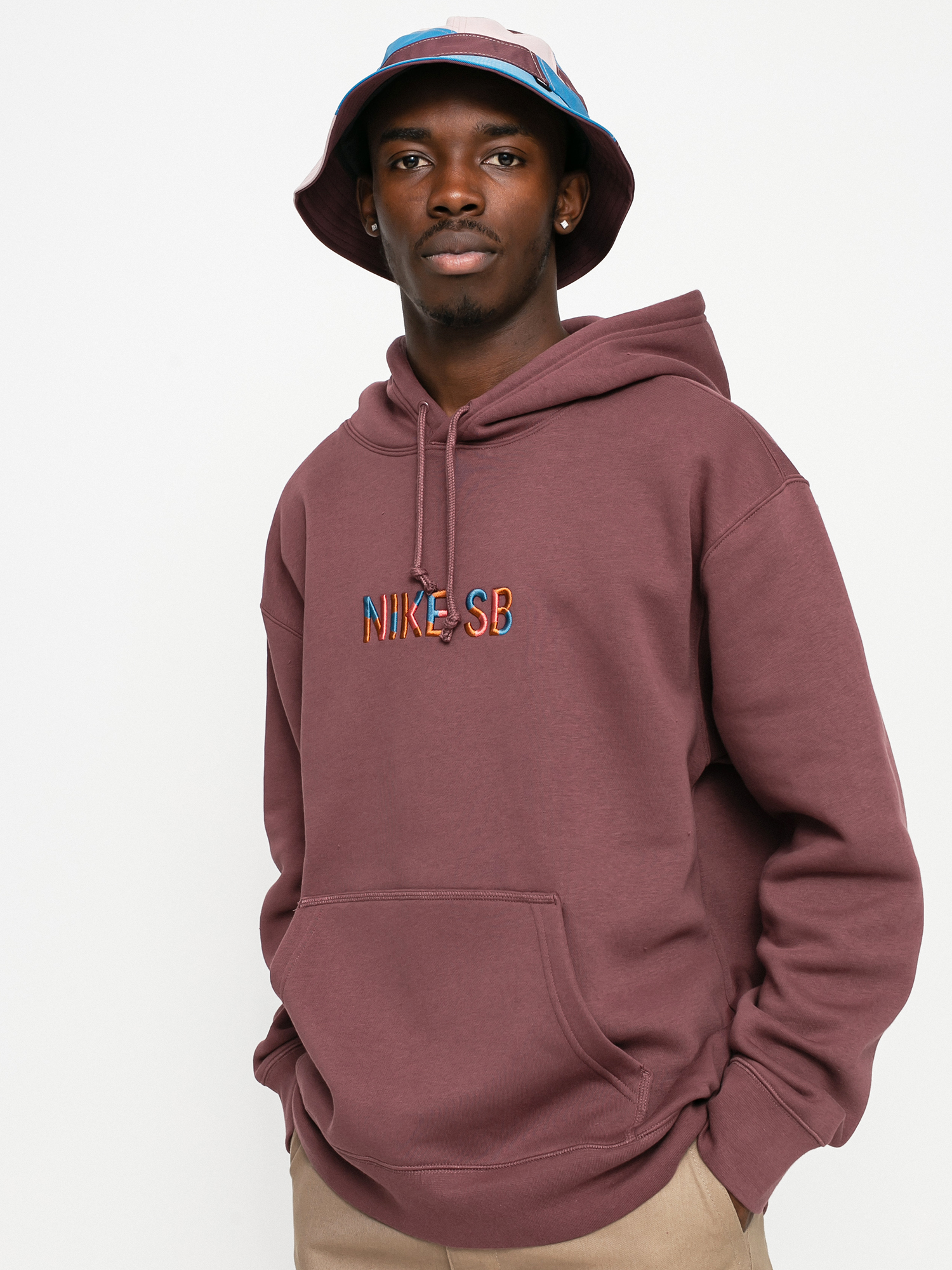Bluza z kapturem Nike SB Premium GFX HD (dark wine/navy/pink salt)