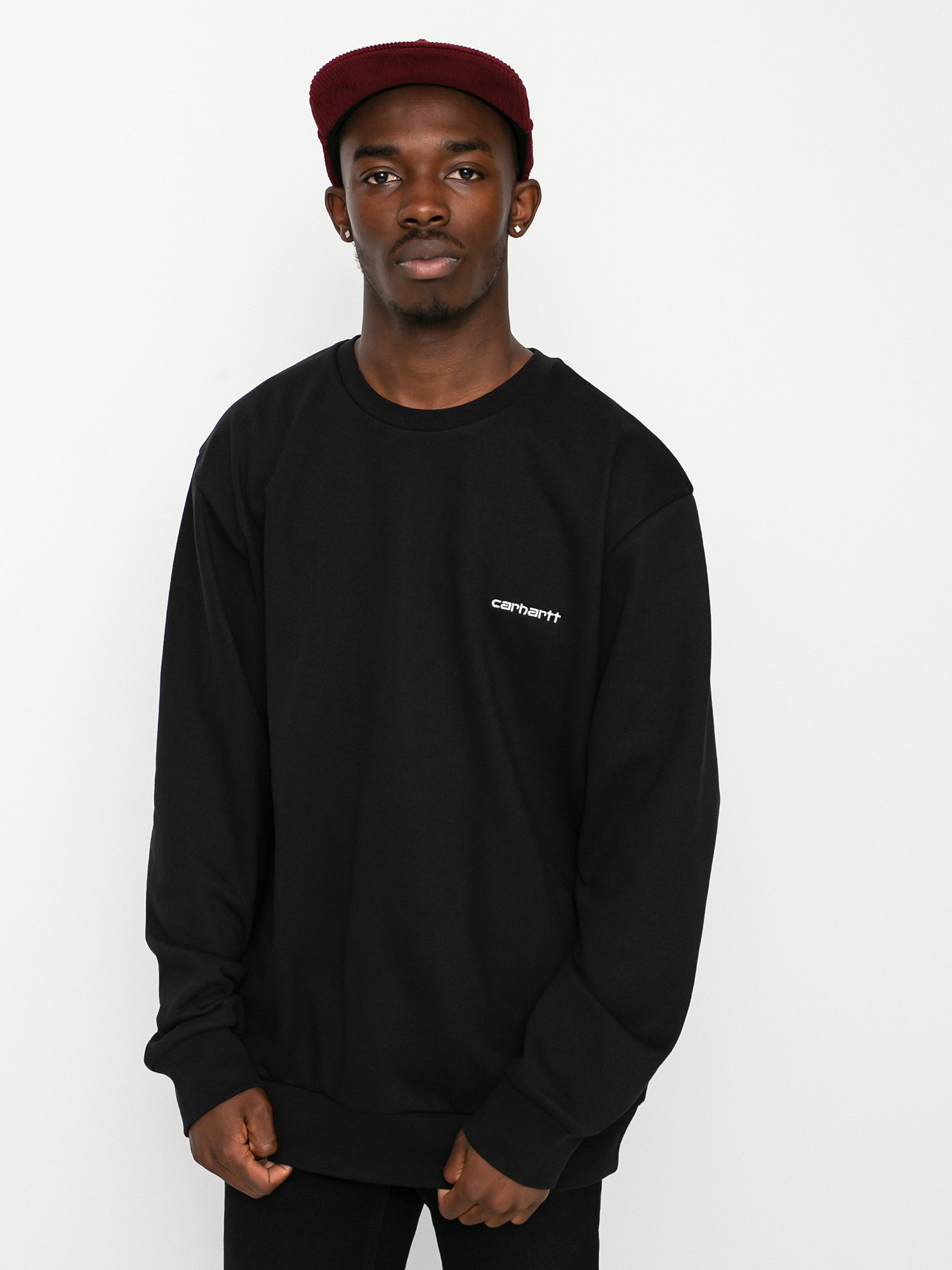 Bluza Carhartt WIP Script Embroidery (black/white)