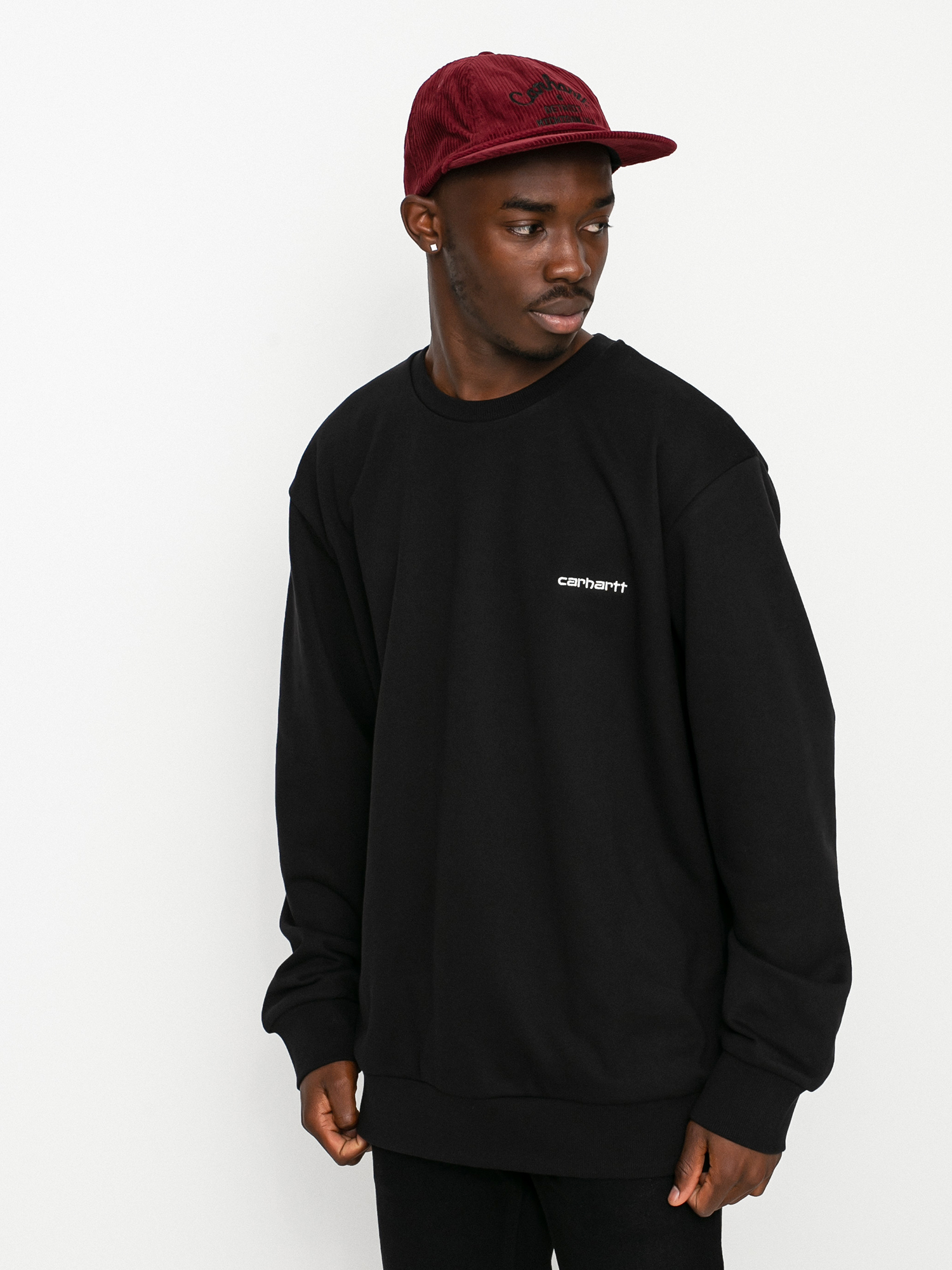 Bluza Carhartt WIP Script Embroidery (black/white)