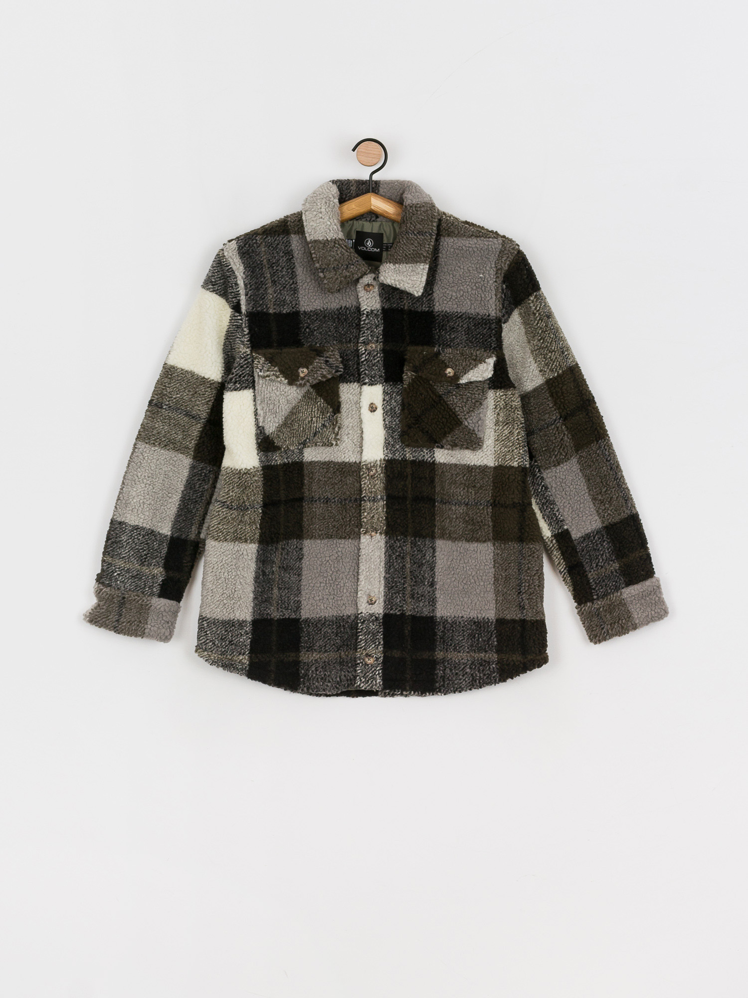 Kurtka Volcom Silent Sherpa Wmn (army green combo)