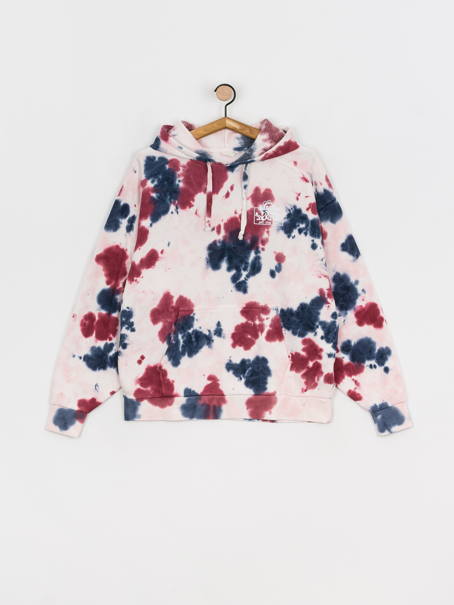 Bluza z kapturem Vans Mascy Grunge Wash HD Wmn (pomegranate)