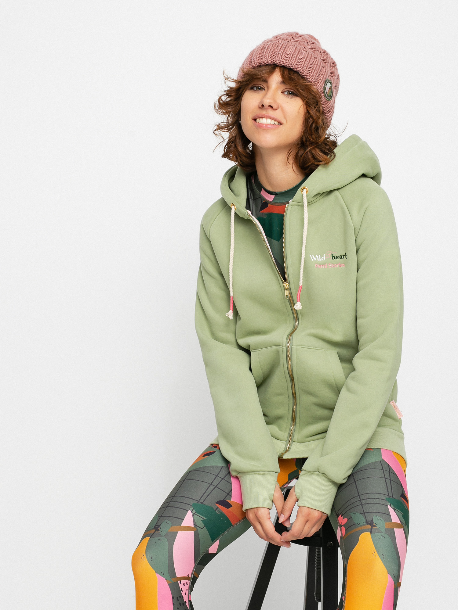 Bluza z kapturem Femi Stories Andel ZHD Wmn (grn)