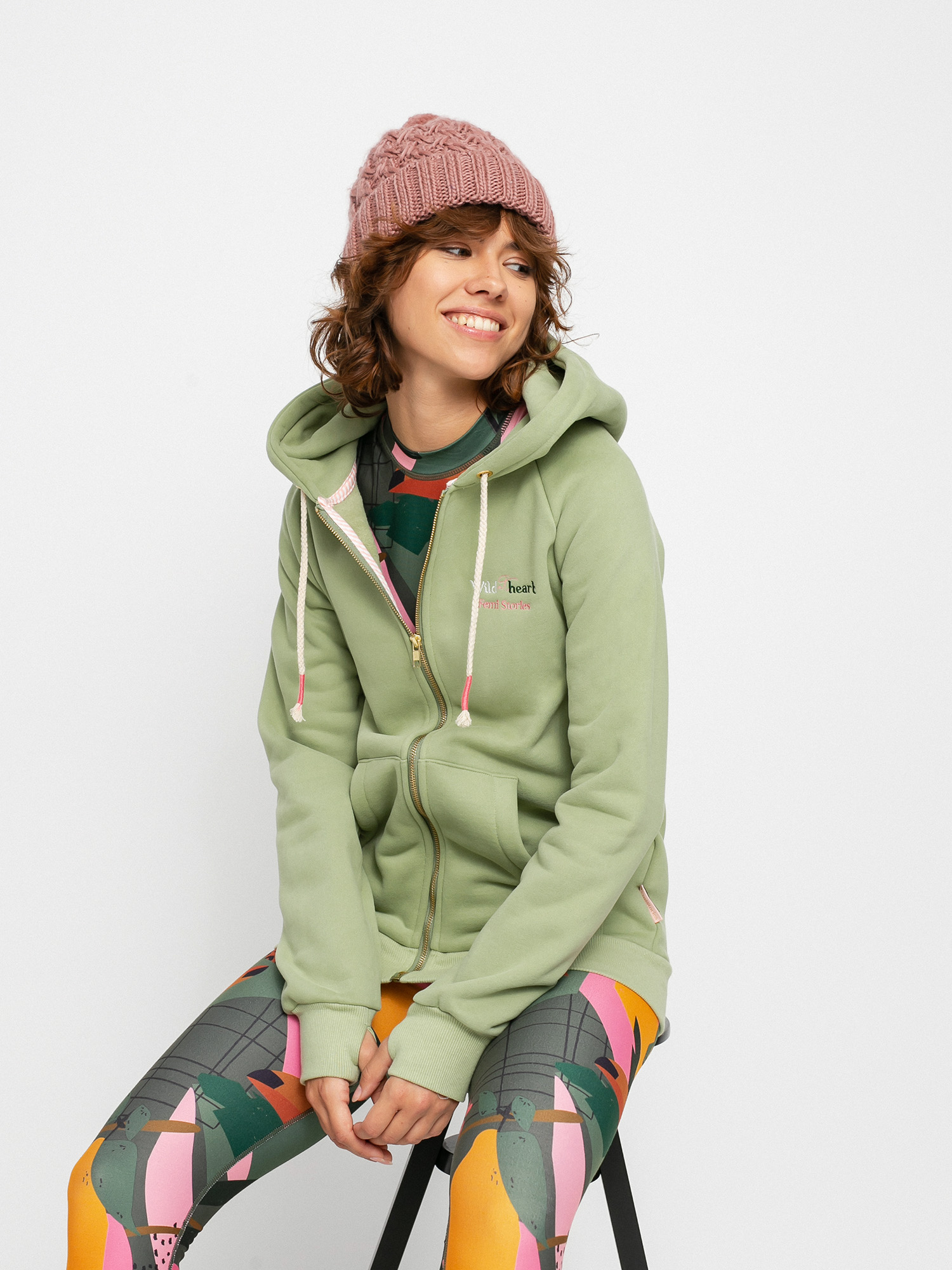 Bluza z kapturem Femi Stories Andel ZHD Wmn (grn)