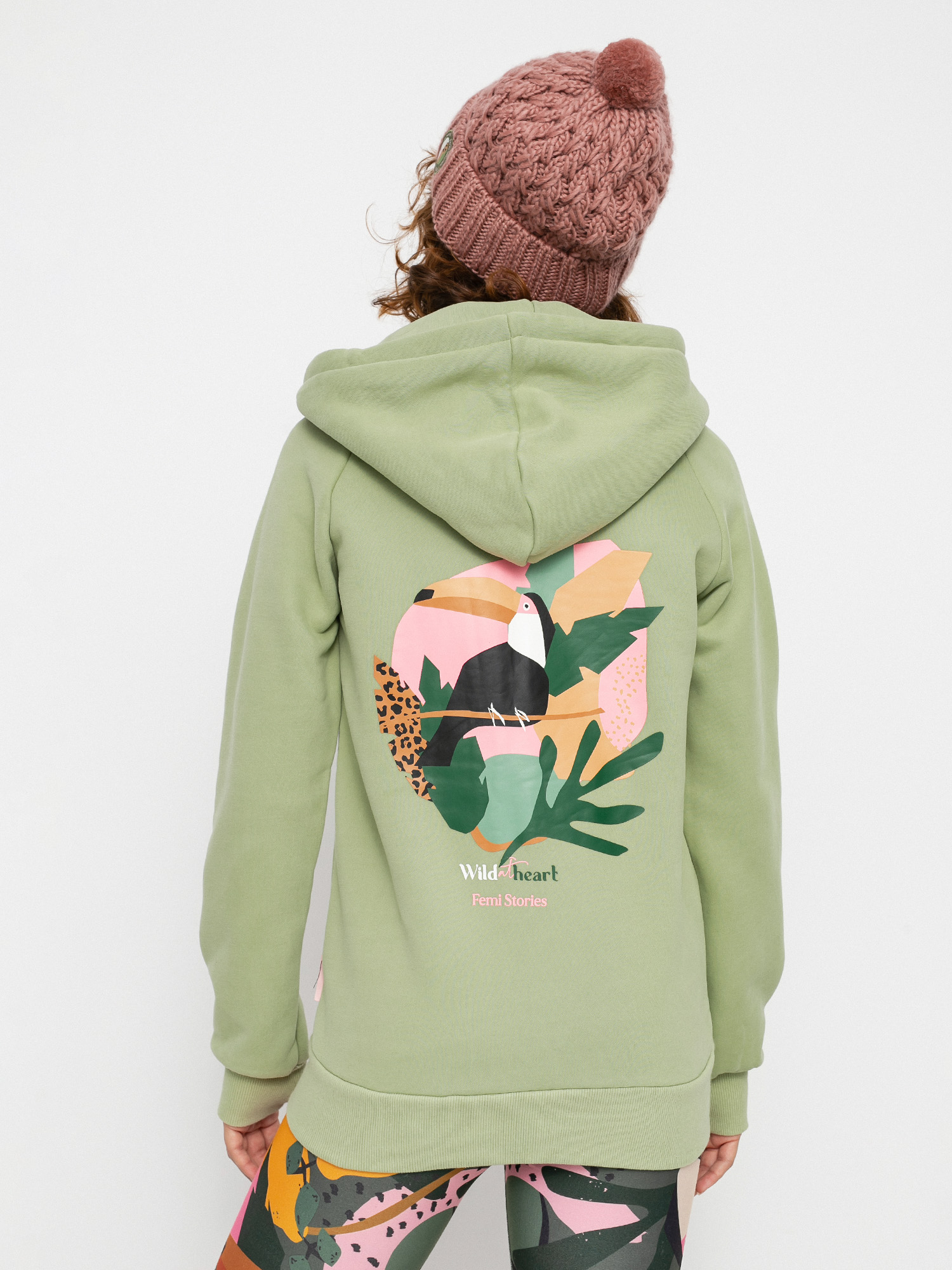 Bluza z kapturem Femi Stories Andel ZHD Wmn (grn)