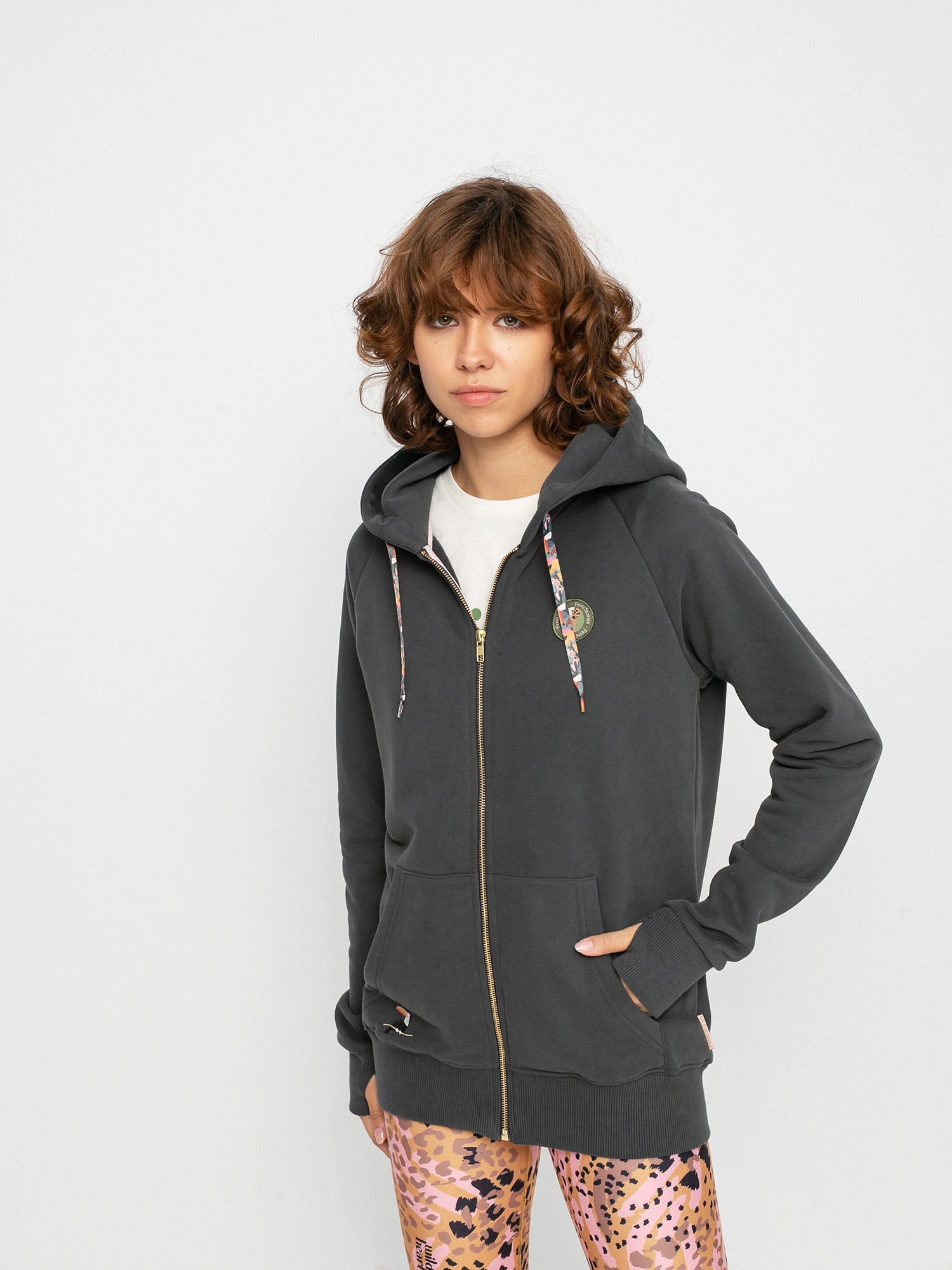 Bluza z kapturem Femi Stories Ini ZHD Wmn (wblk)
