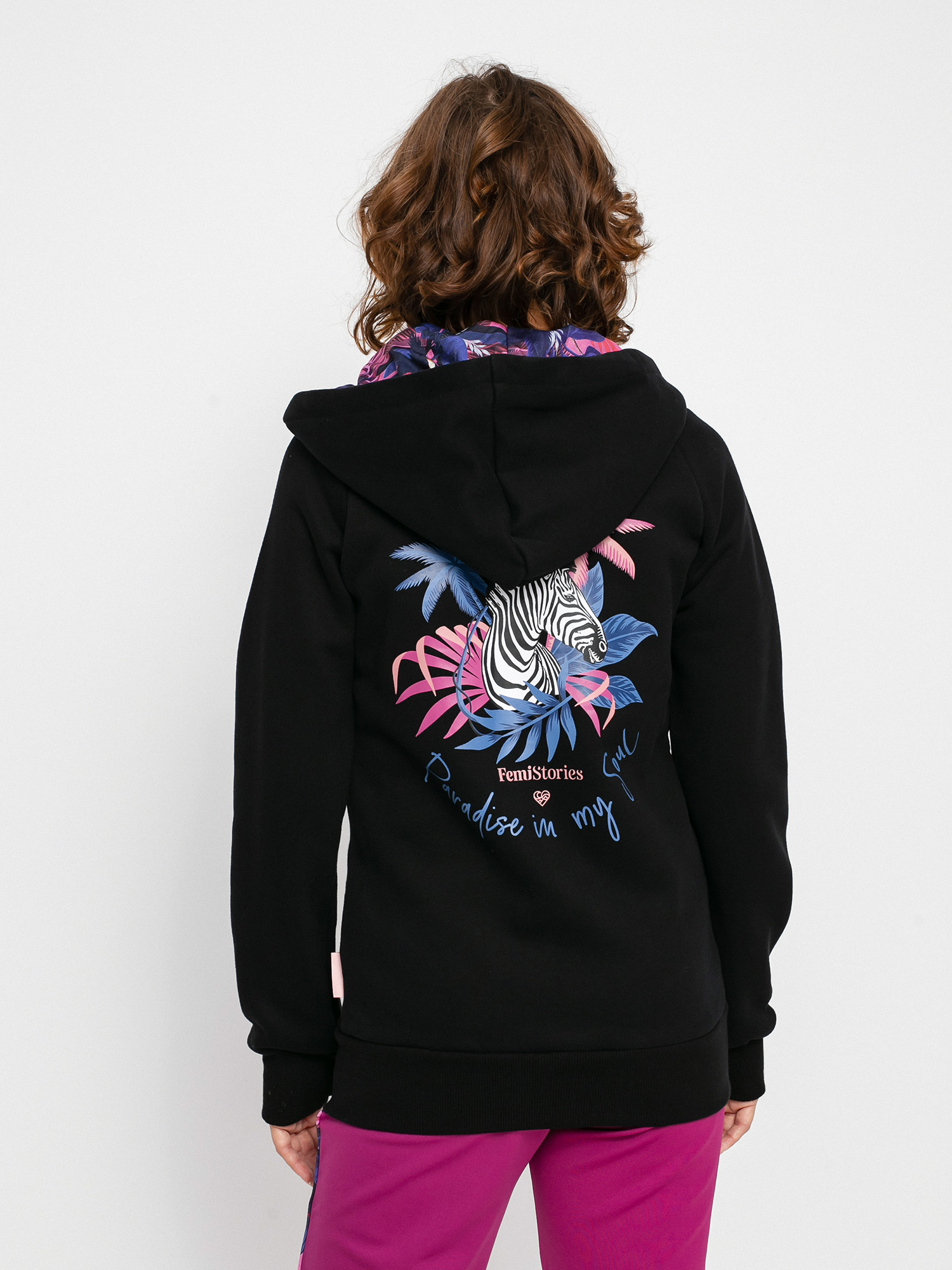 Bluza z kapturem Femi Stories Ini ZHD Wmn (blk)