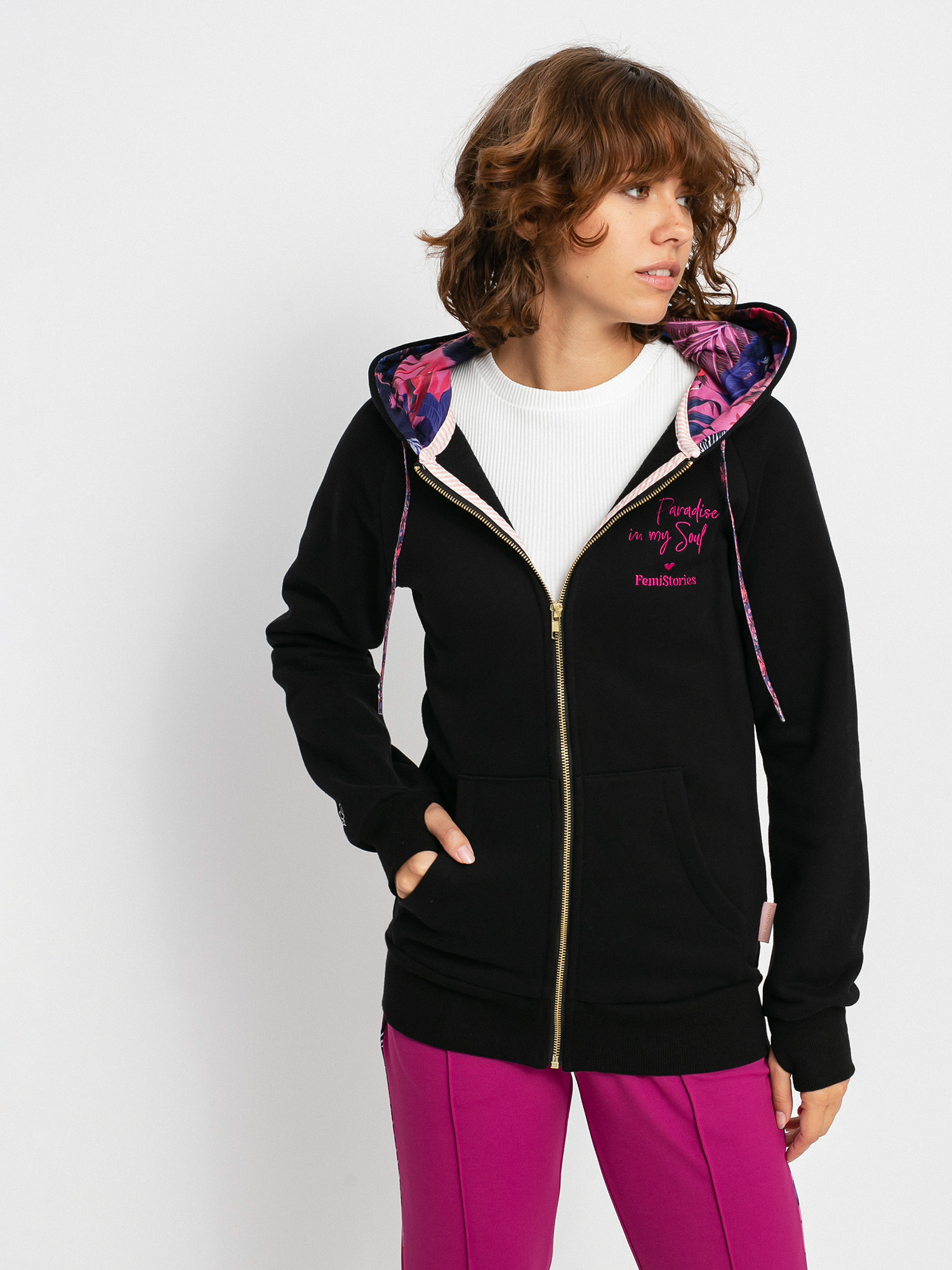 Bluza z kapturem Femi Stories Ini ZHD Wmn (blk)