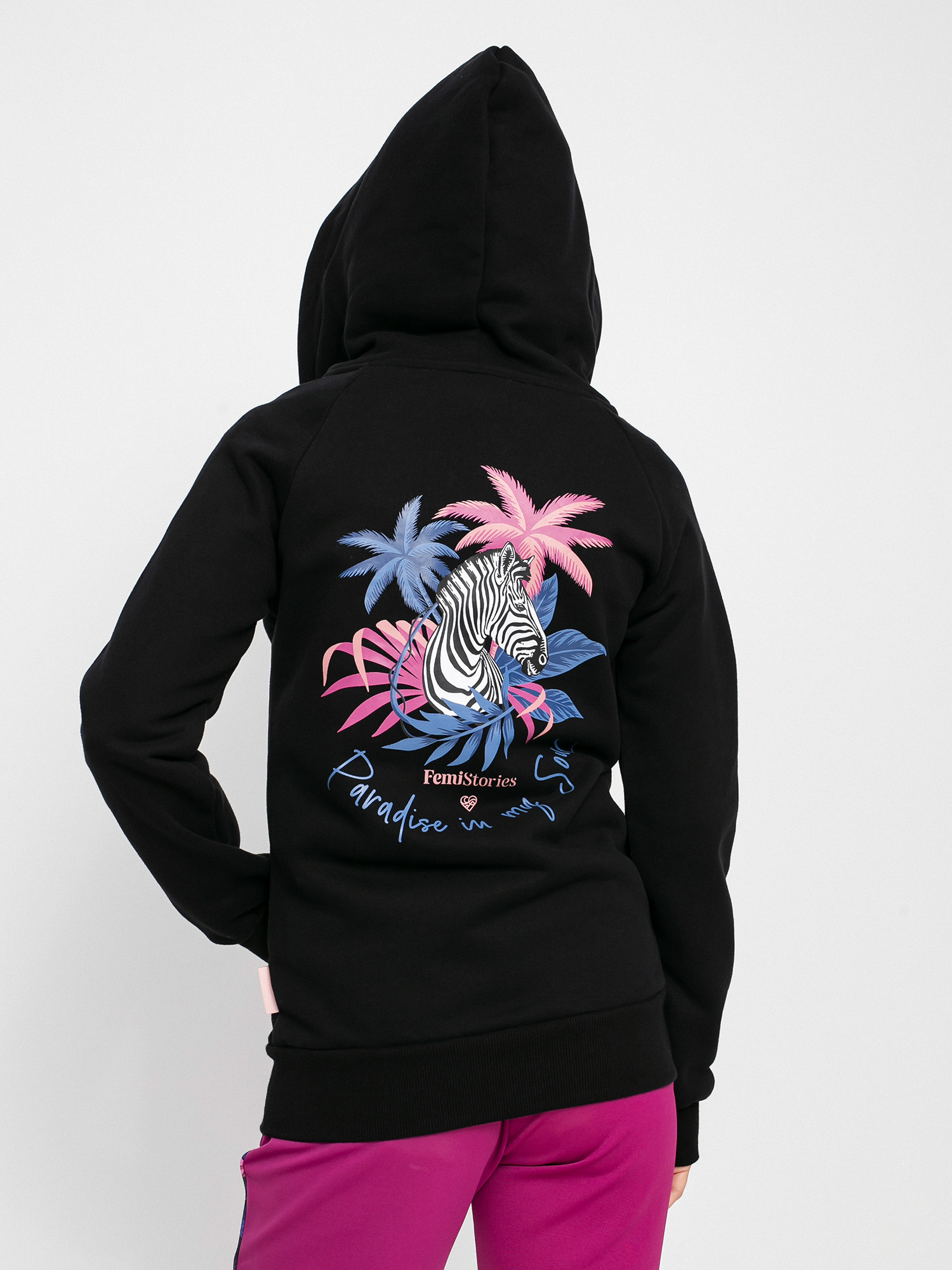 Bluza z kapturem Femi Stories Ini ZHD Wmn (blk)