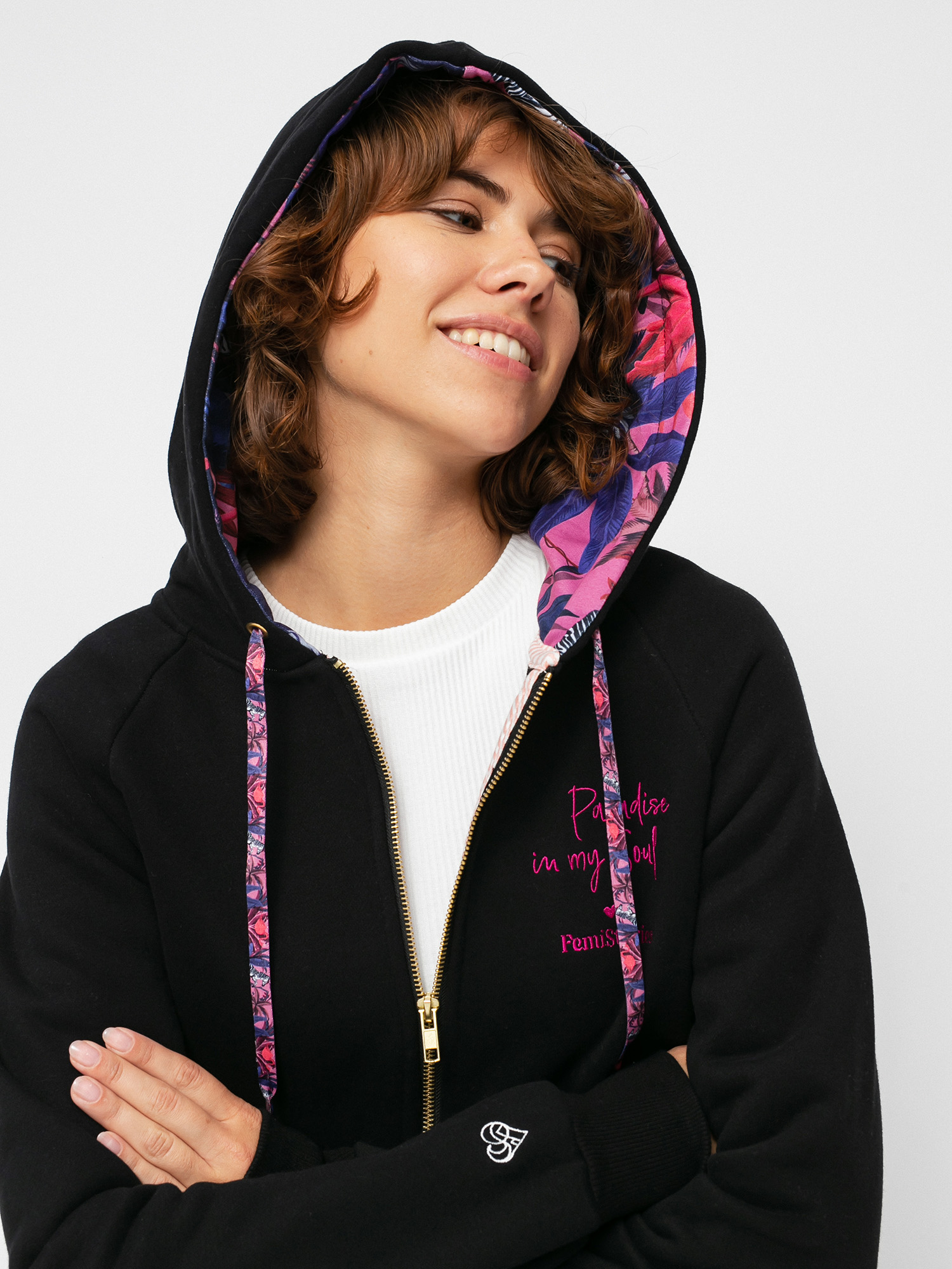 Bluza z kapturem Femi Stories Ini ZHD Wmn (blk)