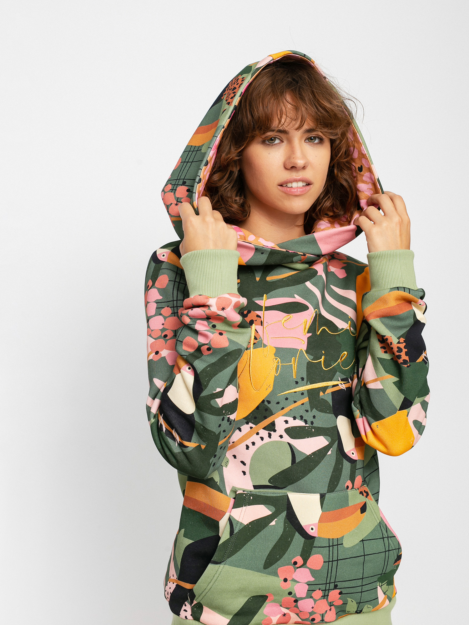 Bluza z kapturem Femi Stories Rum HD Wmn (tcn)