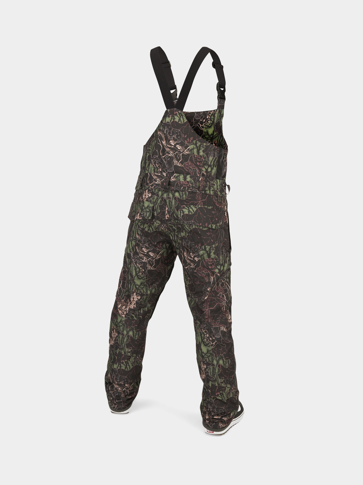 Męskie Spodnie snowboardowe Volcom Roan Bib Overall (woodland camo)