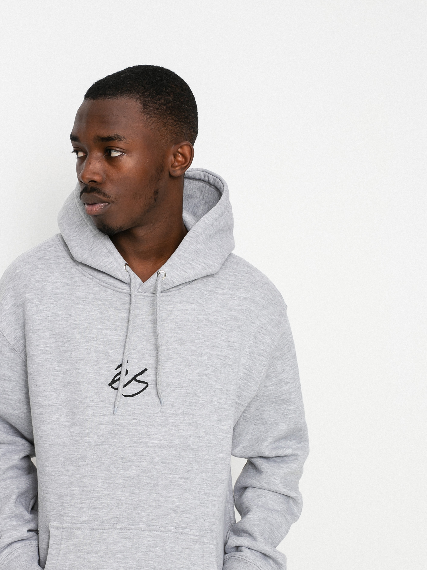 Bluza z kapturem eS Mini Script HD (grey/heather)