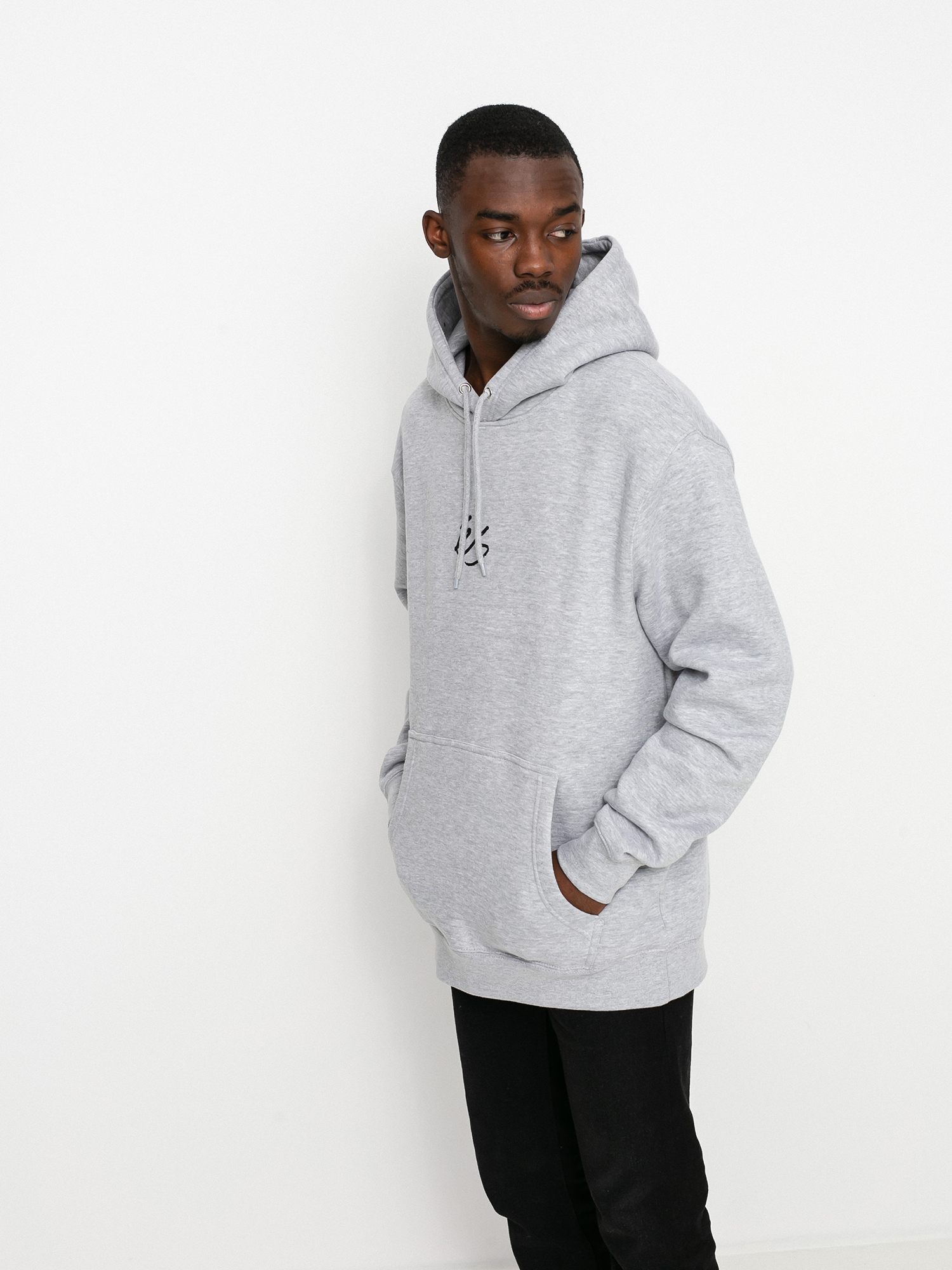 Bluza z kapturem eS Mini Script HD (grey/heather)