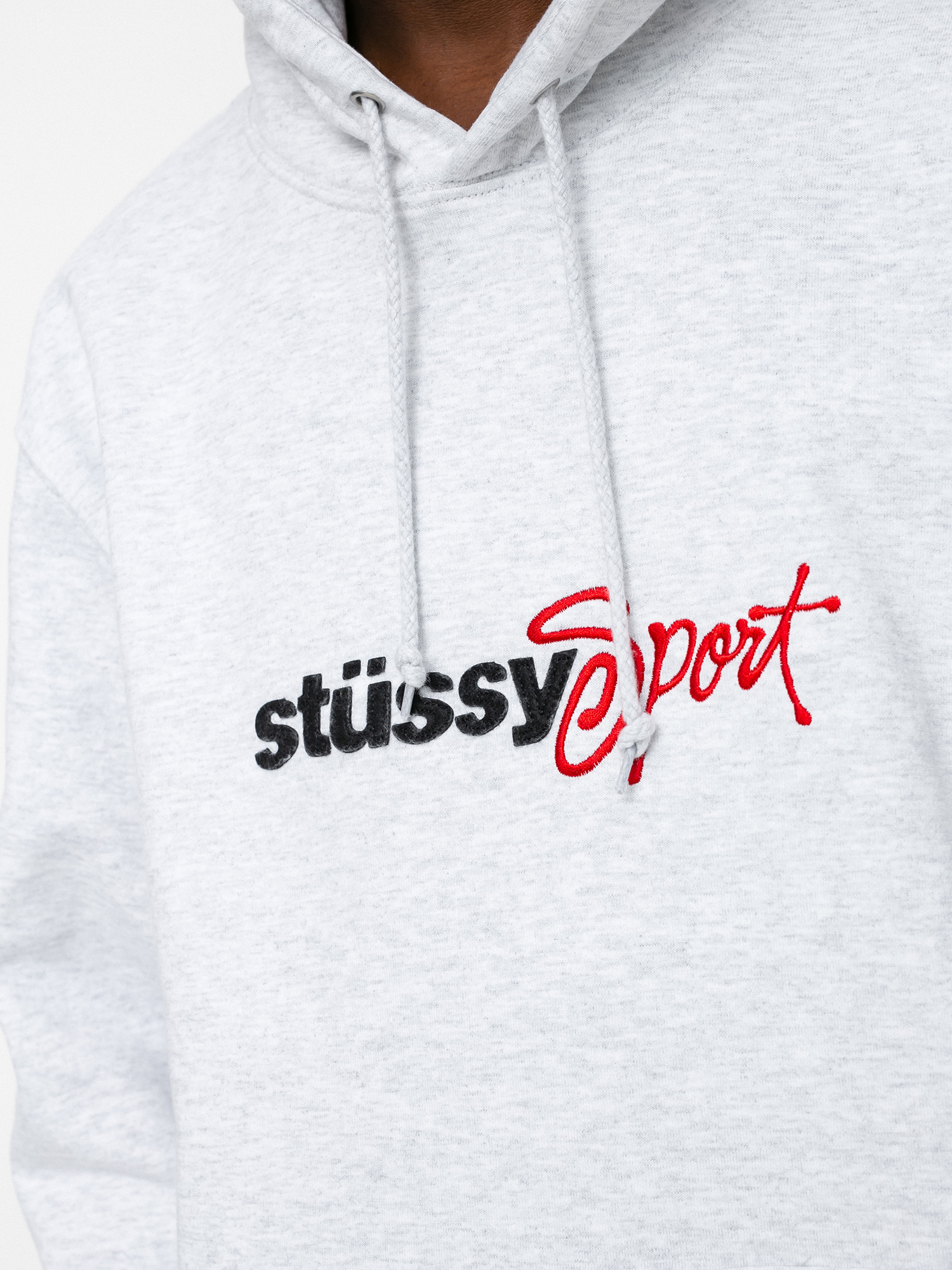 Bluza z kapturem Stussy Sport App. HD (ash heather)