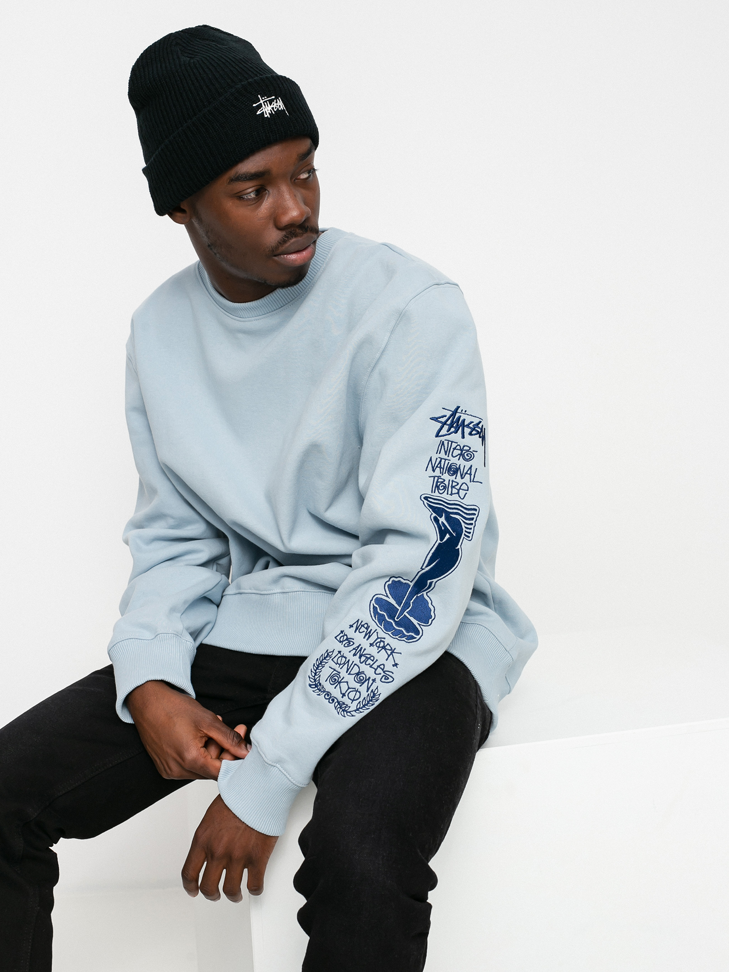 Bluza Stussy Venus App. Crew (steel)