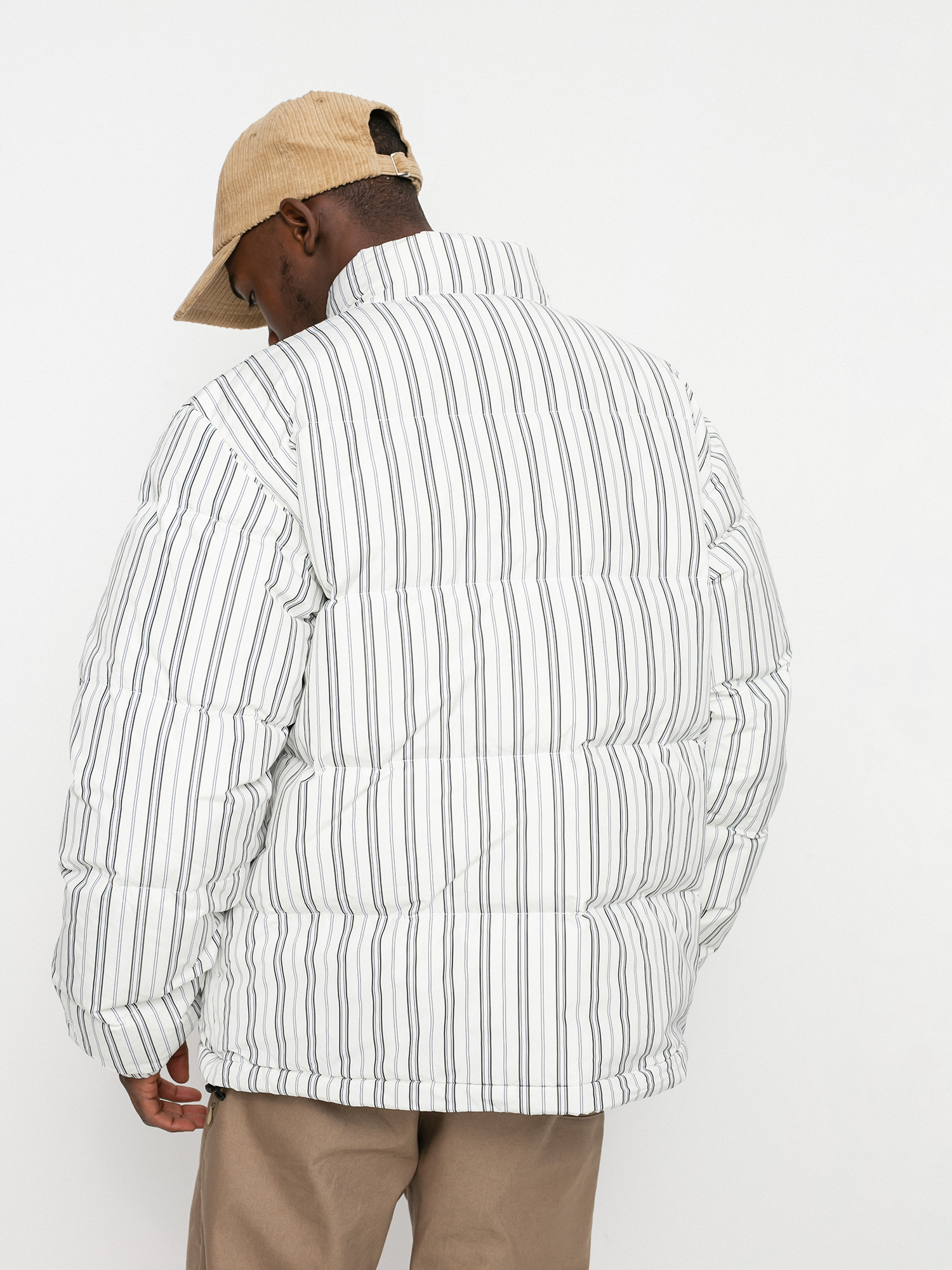 Kurtka Stussy Stripe Down Puffer (bone)