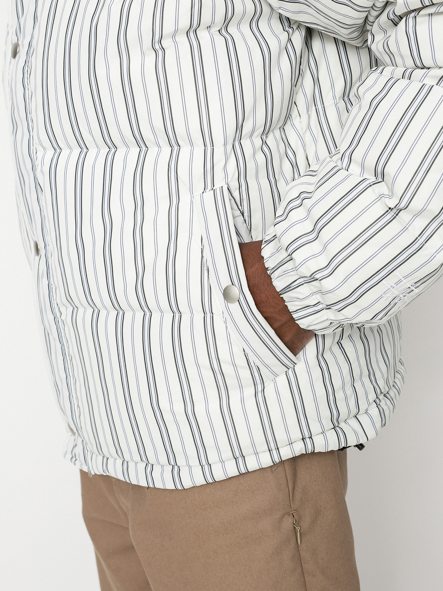 Kurtka Stussy Stripe Down Puffer (bone)