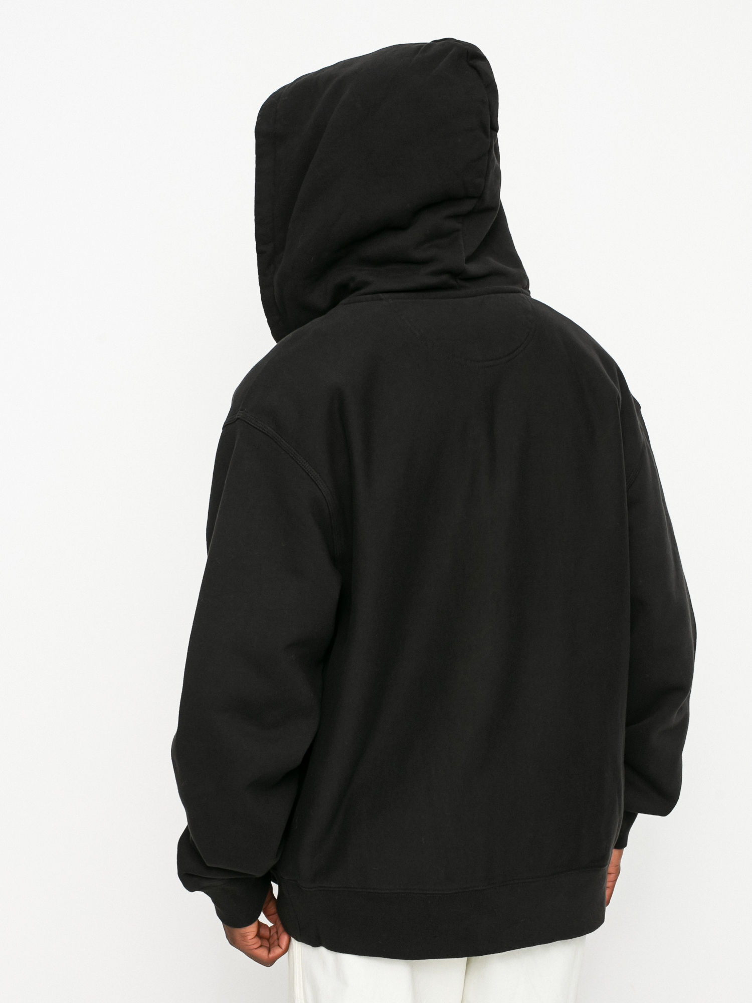 Bluza z kapturem Stussy Stock Logo ZHD (black)