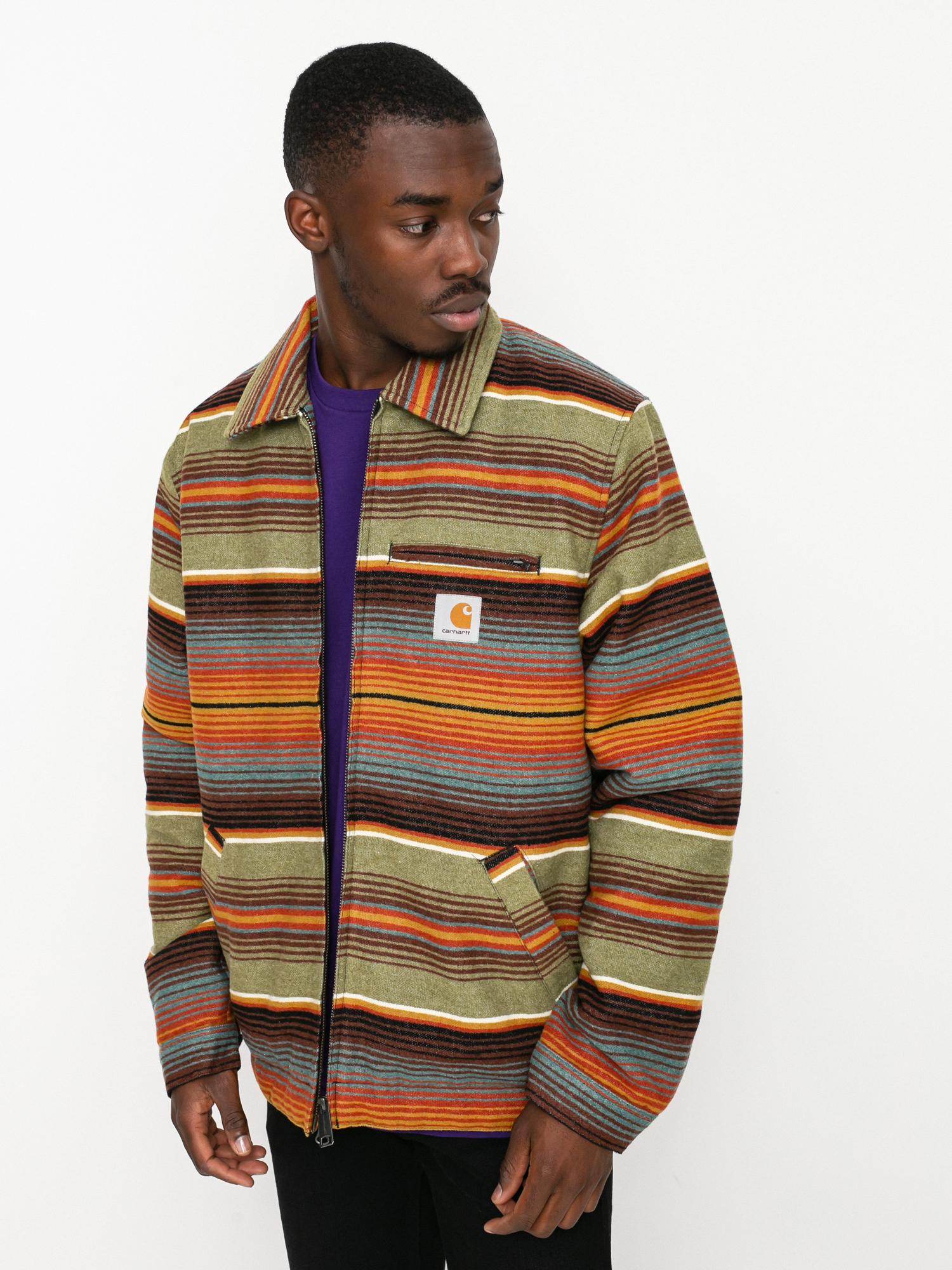 Kurtka Carhartt WIP Detroit Tuscon (tuscon stripe dollar green)