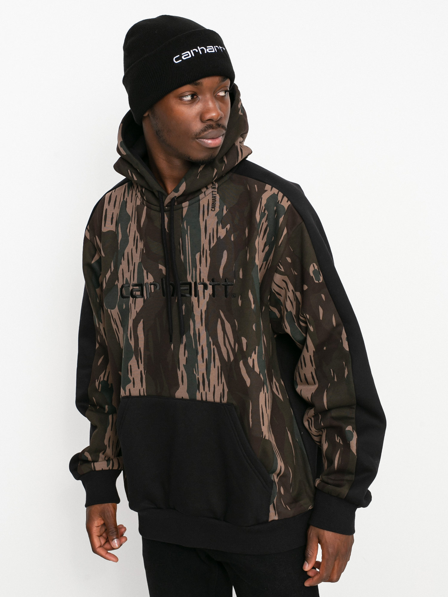 Bluza z kapturem Carhartt WIP Tonare HD (camo unite/black/black)