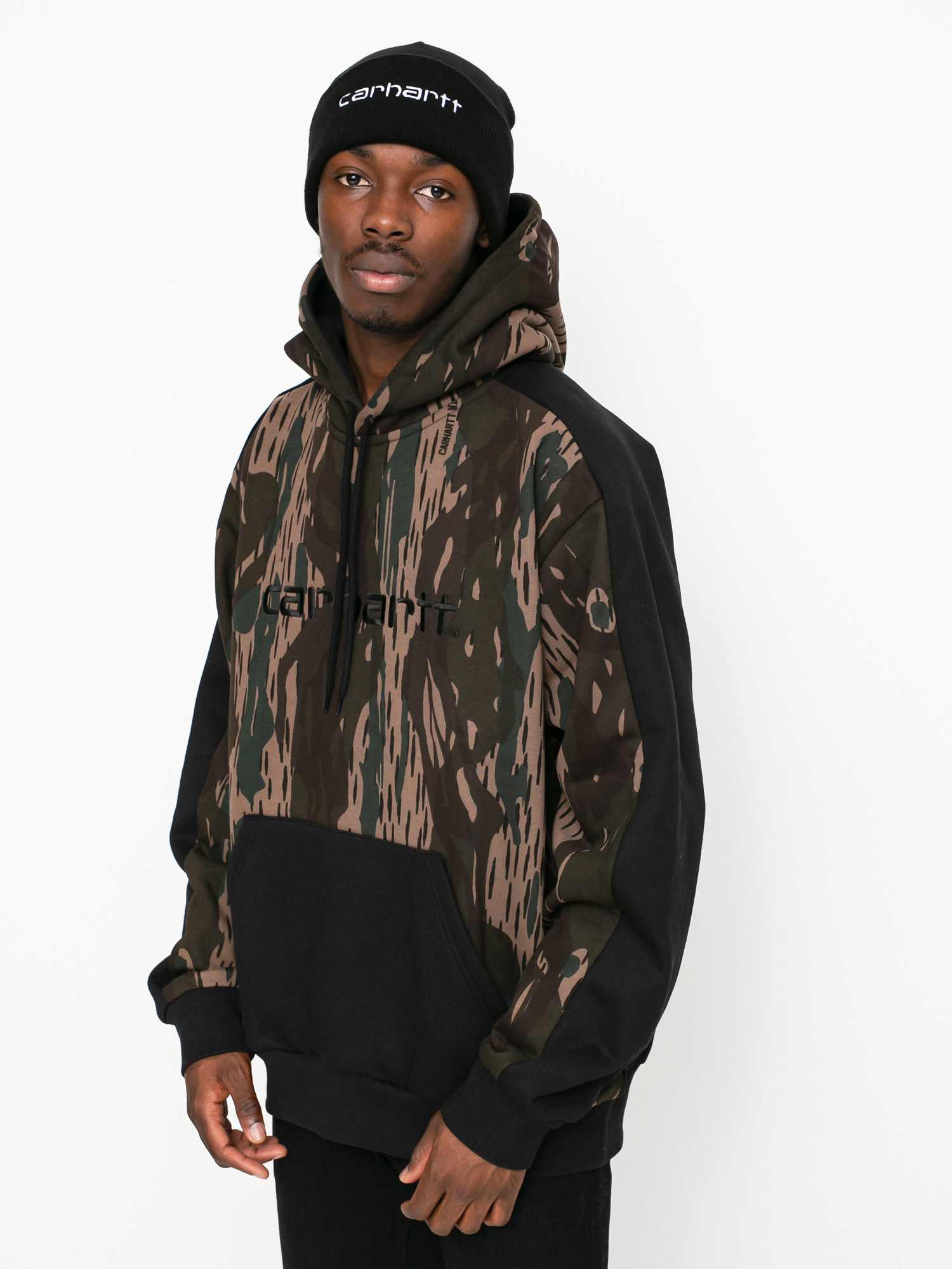 Bluza z kapturem Carhartt WIP Tonare HD (camo unite/black/black)