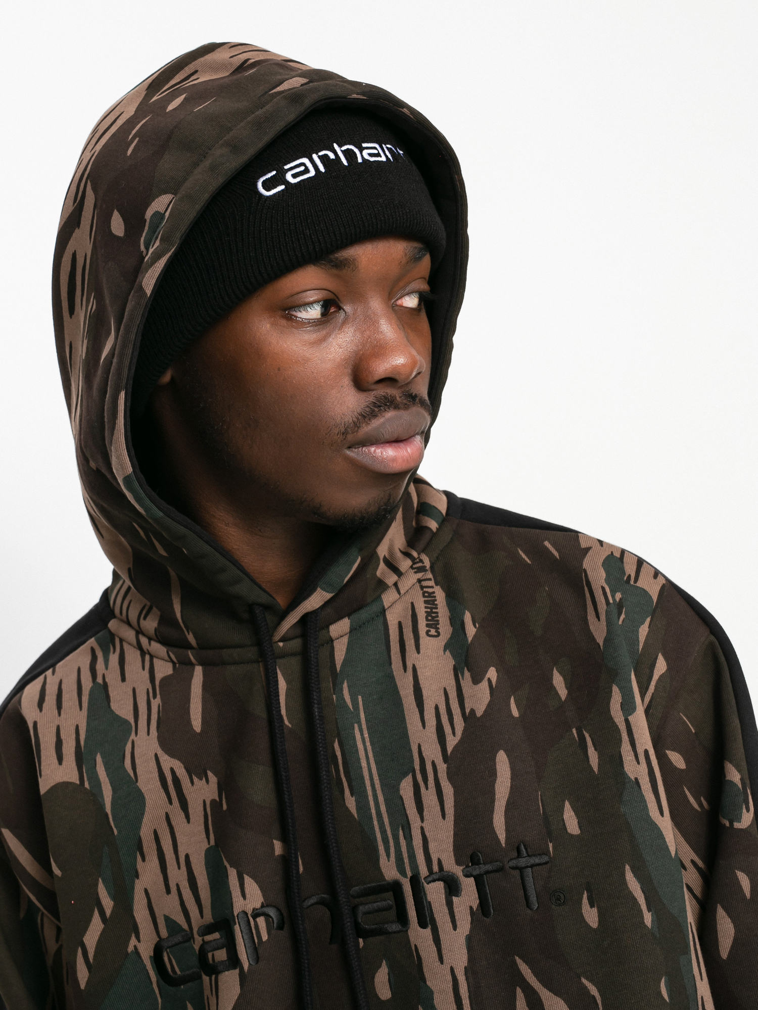Bluza z kapturem Carhartt WIP Tonare HD (camo unite/black/black)