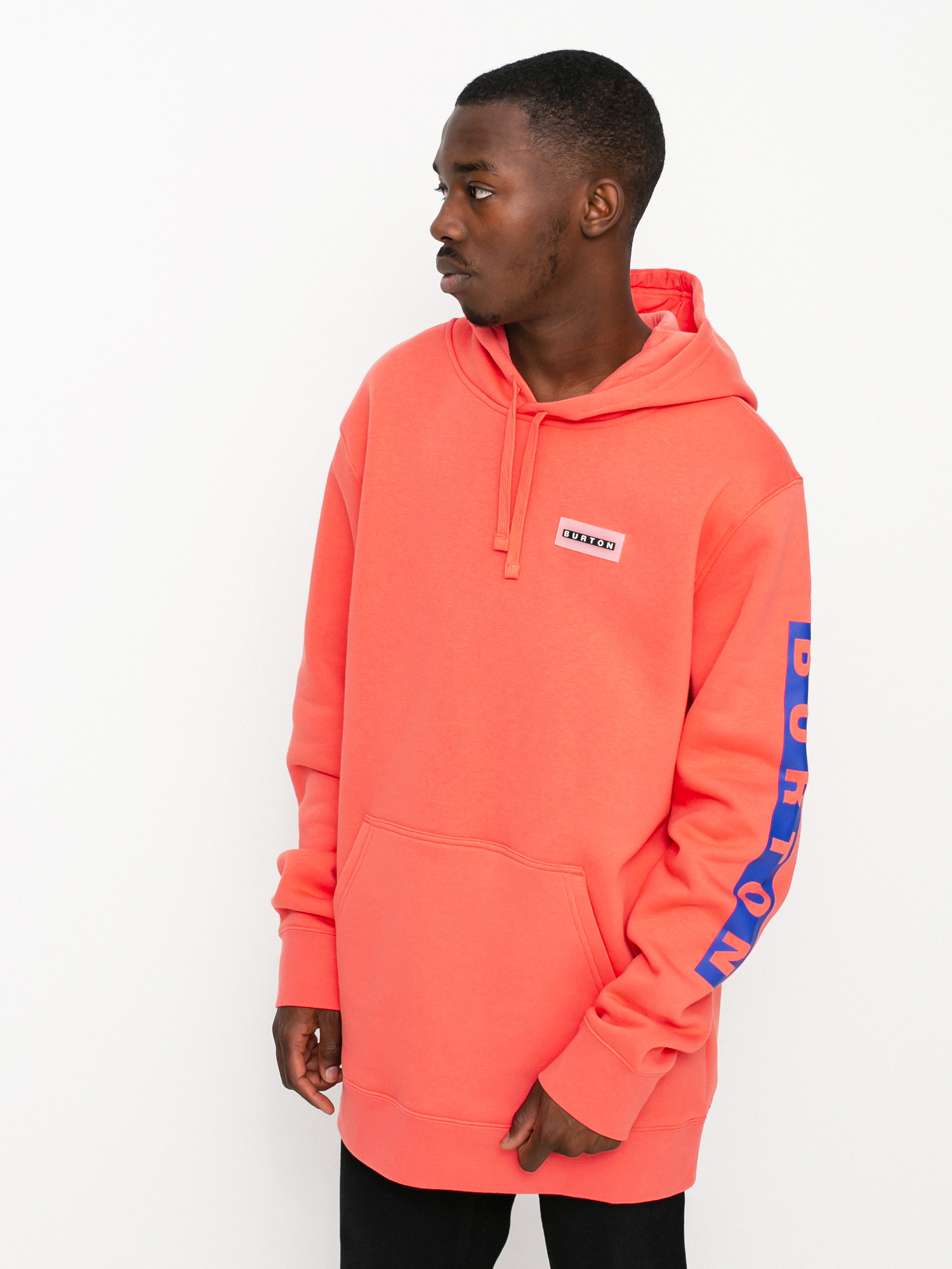Bluza z kapturem Burton Vault Pullover HD (electric coral)