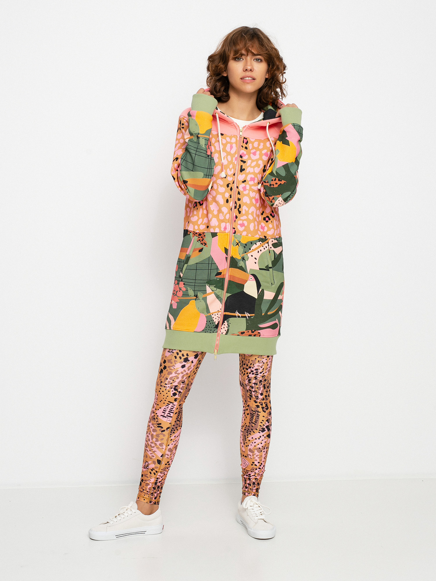 Bluza z kapturem Femi Stories Longa ZHD Wmn (tcn)