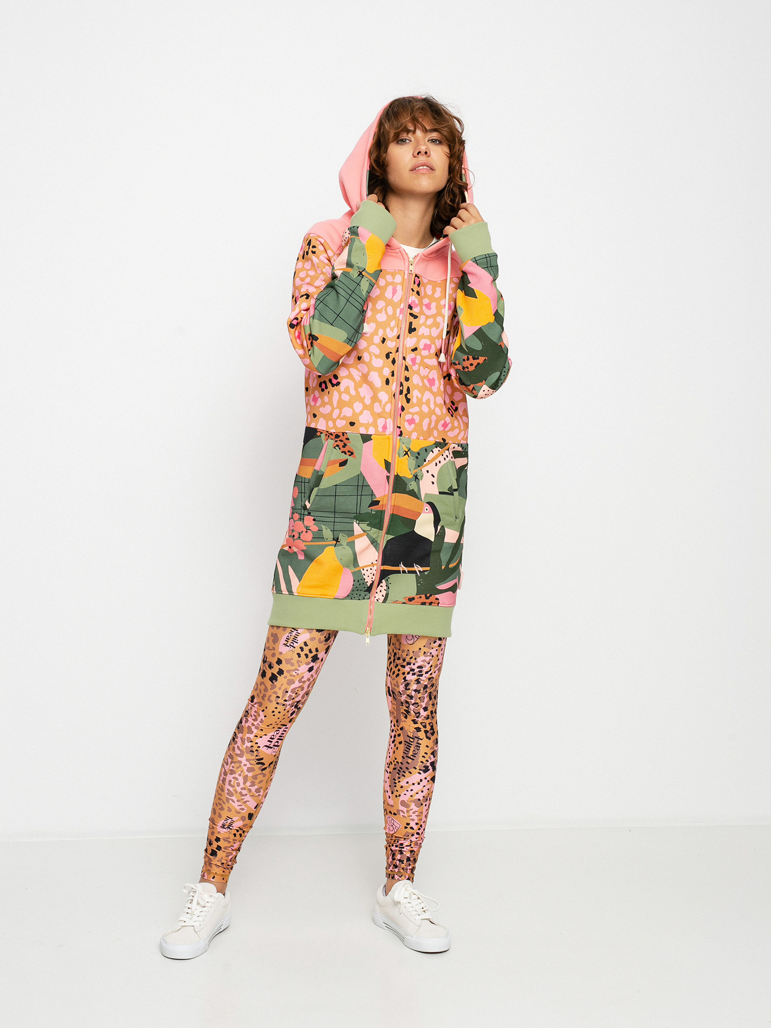 Bluza z kapturem Femi Stories Longa ZHD Wmn (tcn)