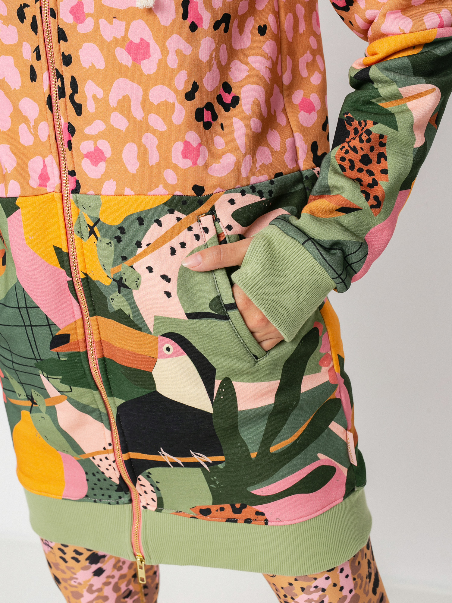 Bluza z kapturem Femi Stories Longa ZHD Wmn (tcn)